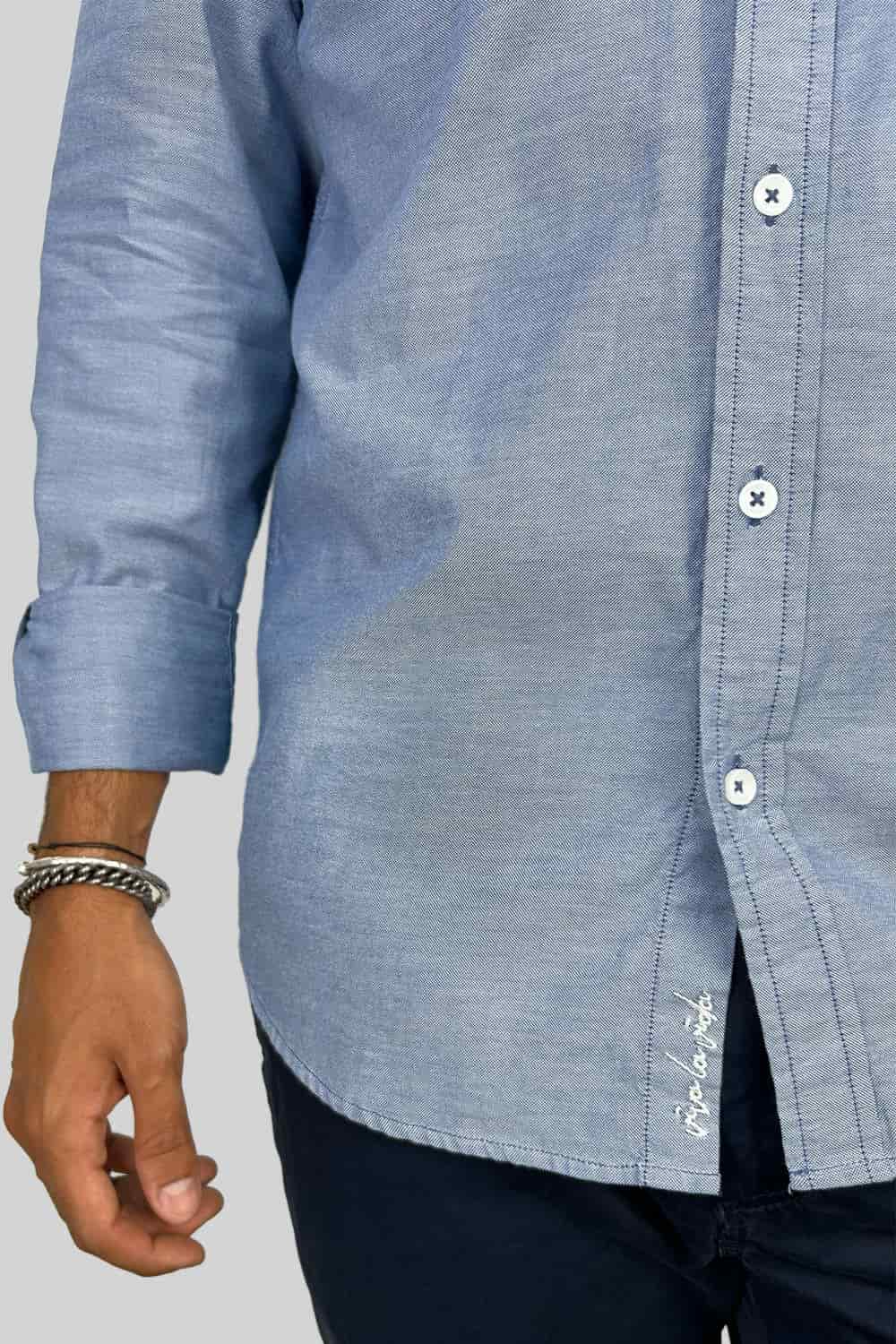 CAMISA OXFORD DOTTED BLUE - miniatura 4