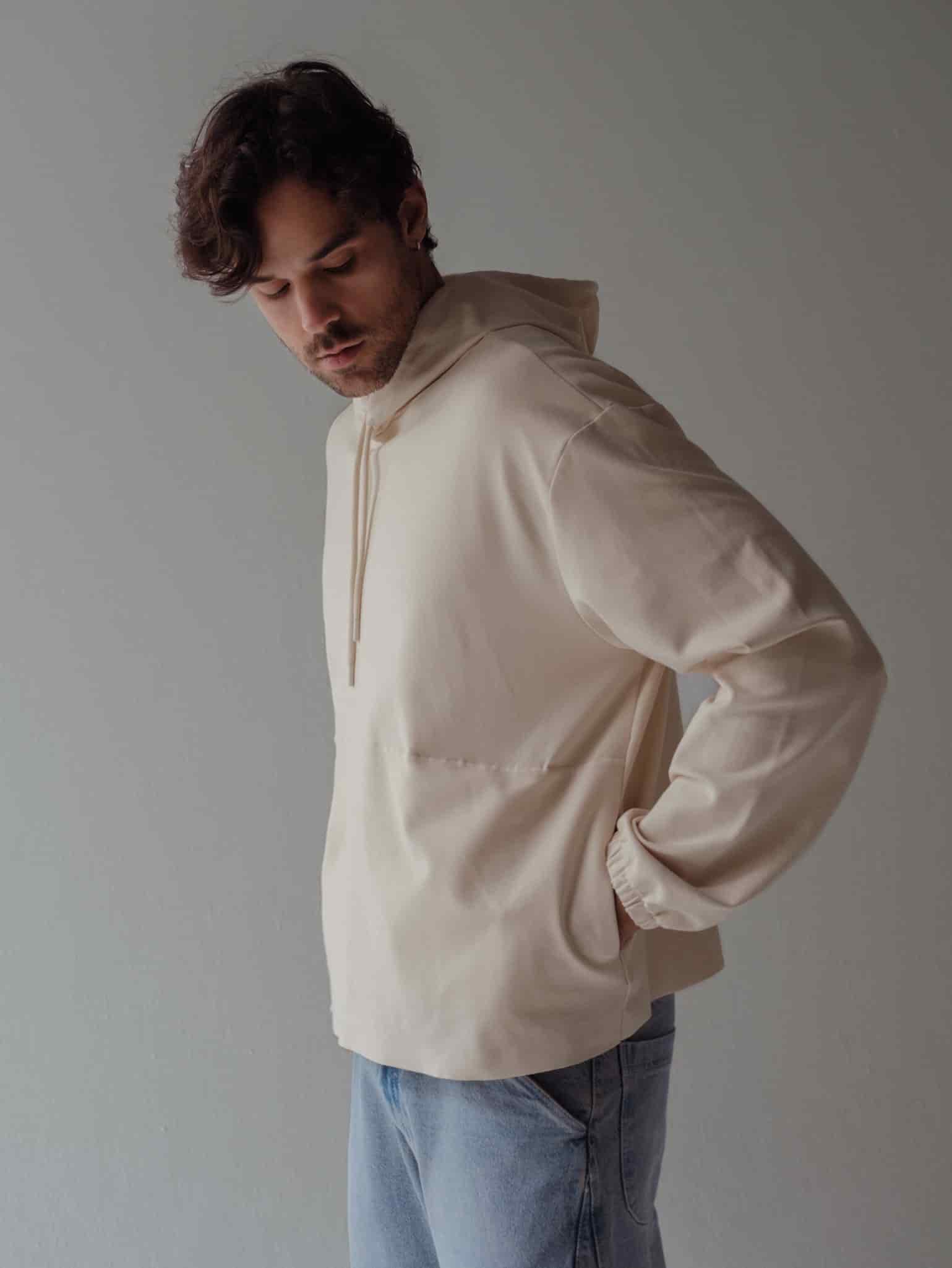 CUT CLEAN HOODIE - SEA SALT - miniatura 5