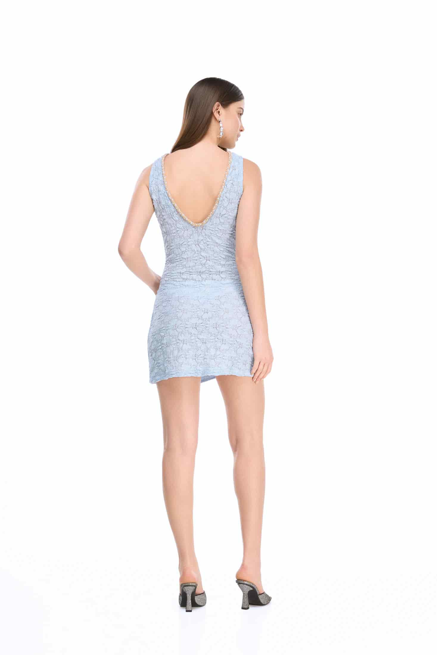 DANIELLE MINI DRESS BLUE - miniatura 4