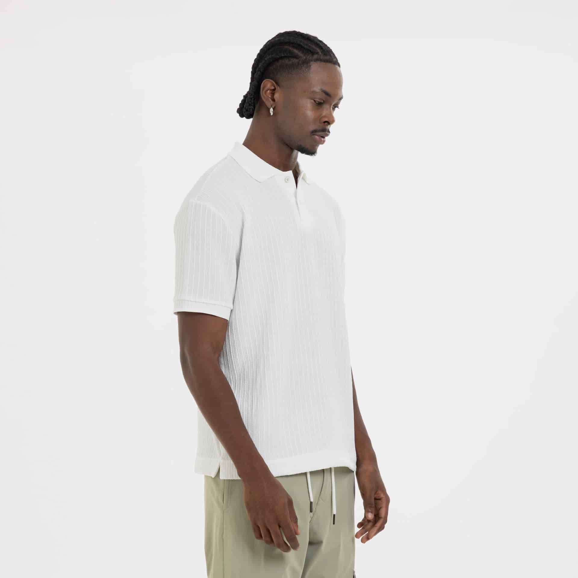 Refined Polo Knit Ivory - miniatura 4