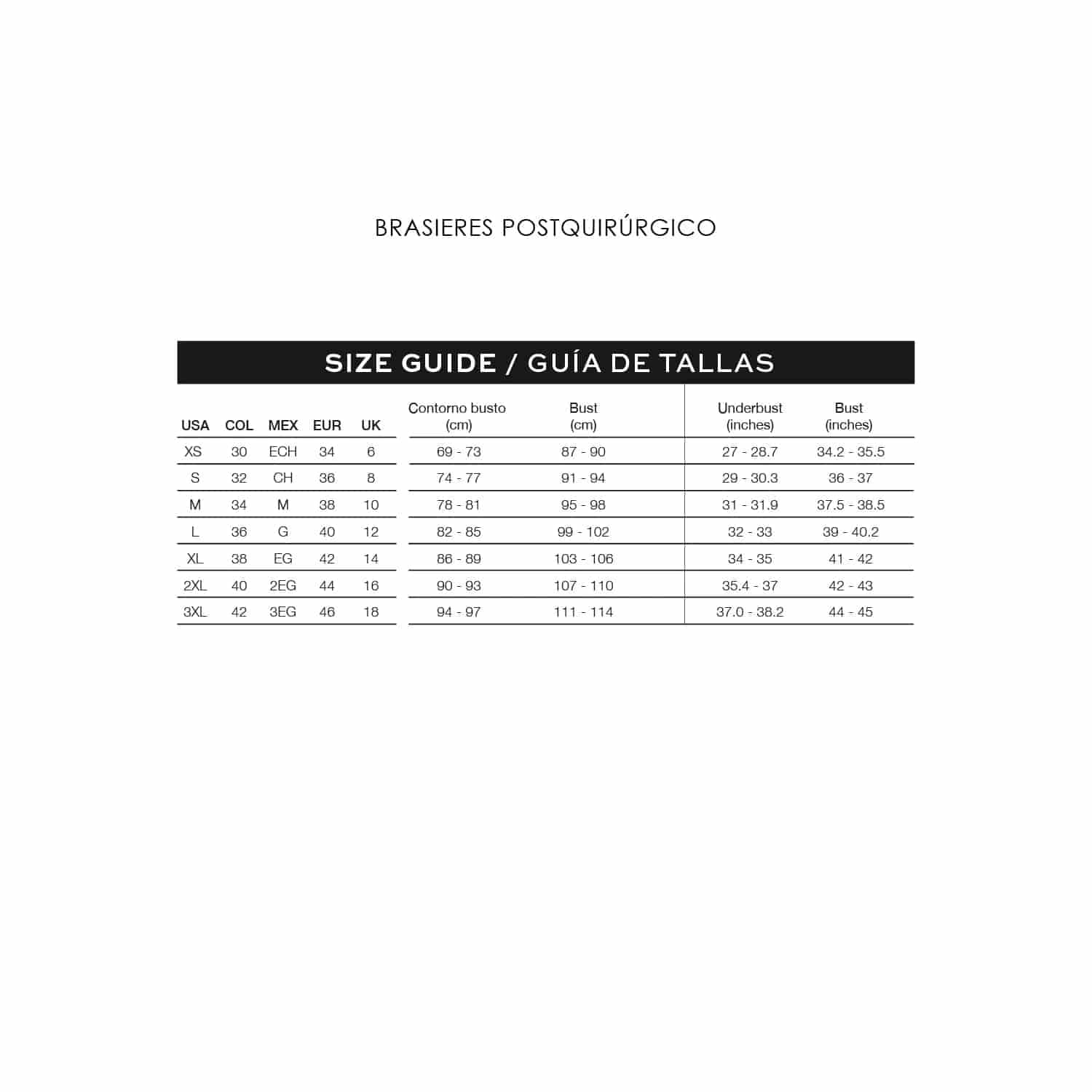 Brasier Postoperatorio Mujer - miniatura 16