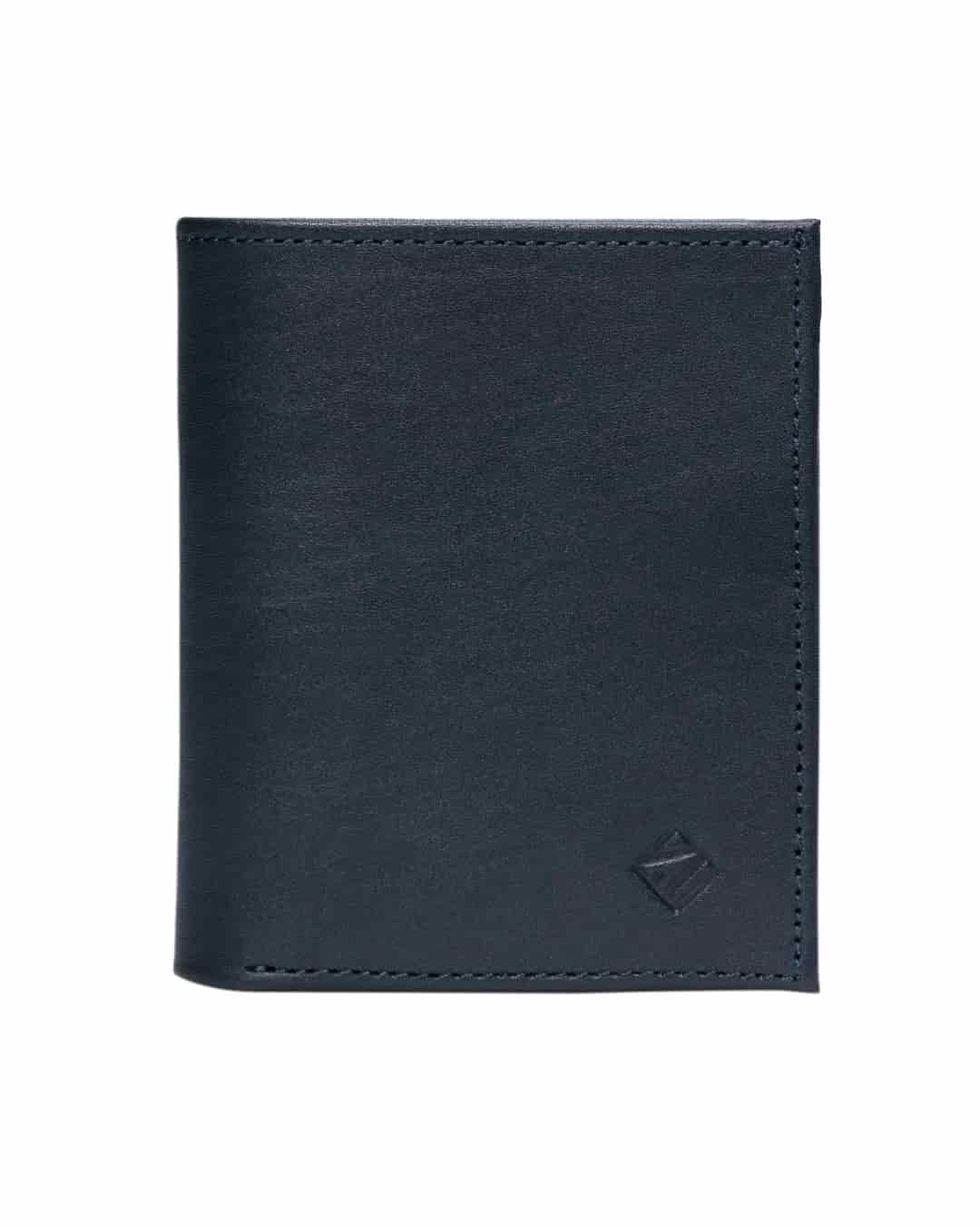 Billetera Compact Cuero (Azul) — Con Grabado de Iniciales - miniatura 1
