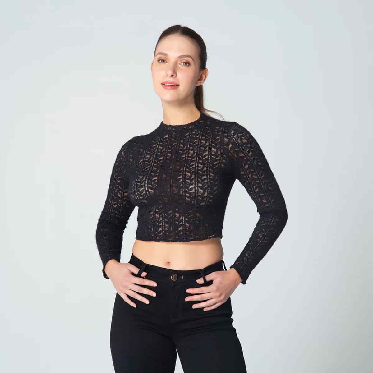 Blusa Crop Slim Lizt - miniatura 1