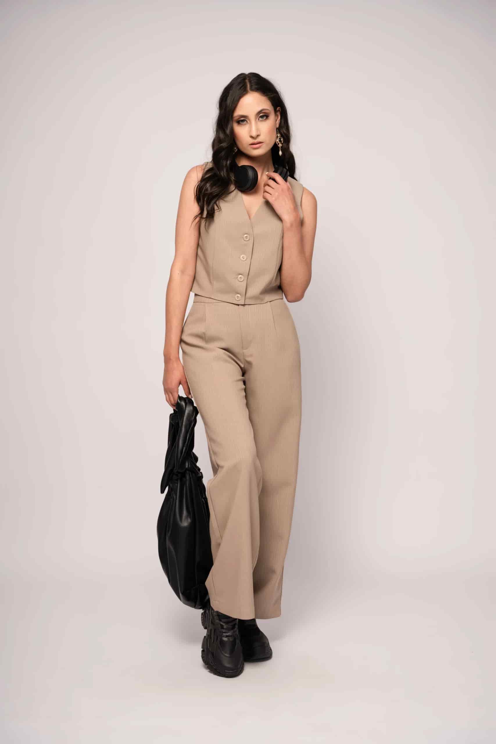 Chaleco Tailoring Raya Tiza Camel - miniatura 2