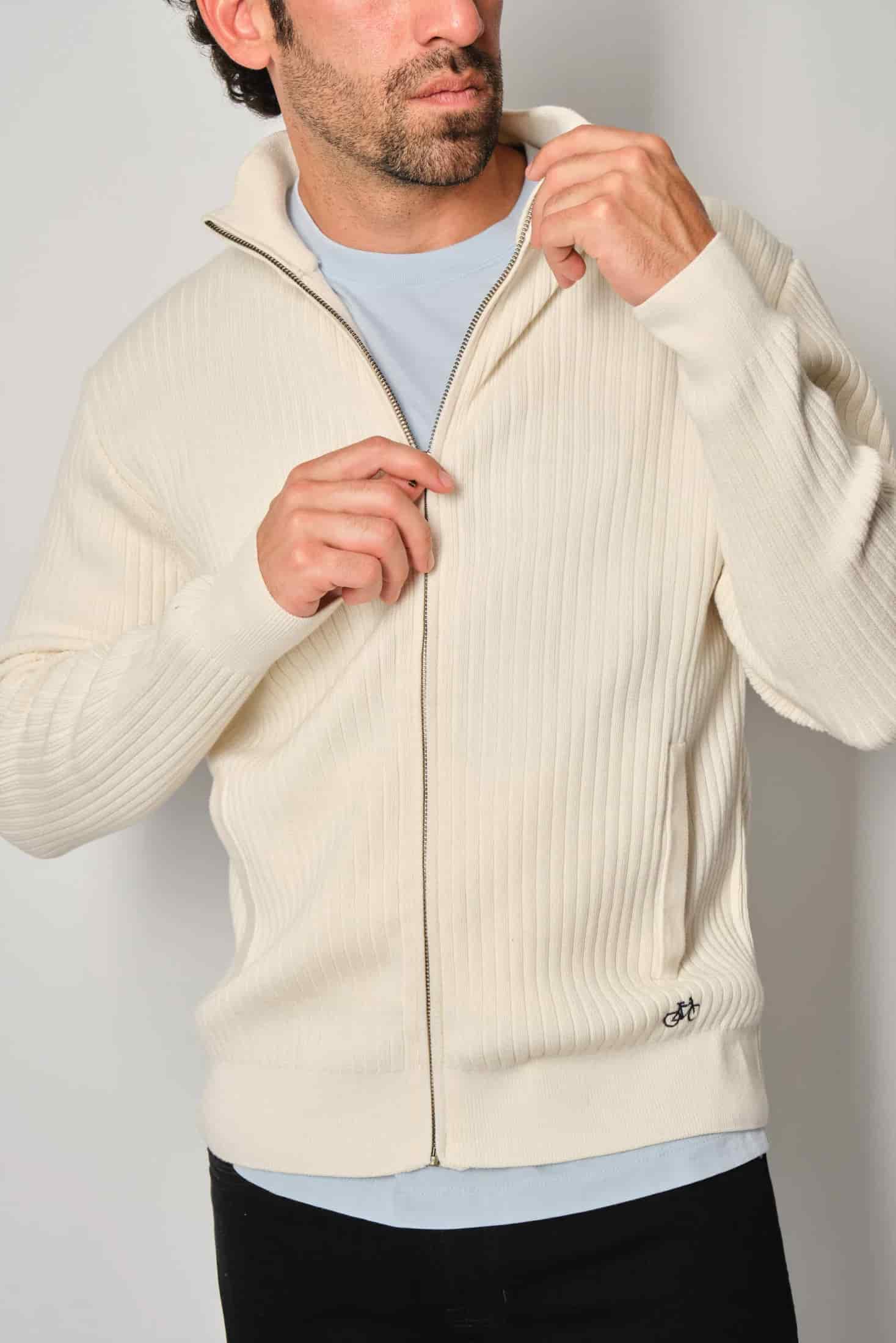 SACO LINED FULL ZIP OFF WHITE - miniatura 5