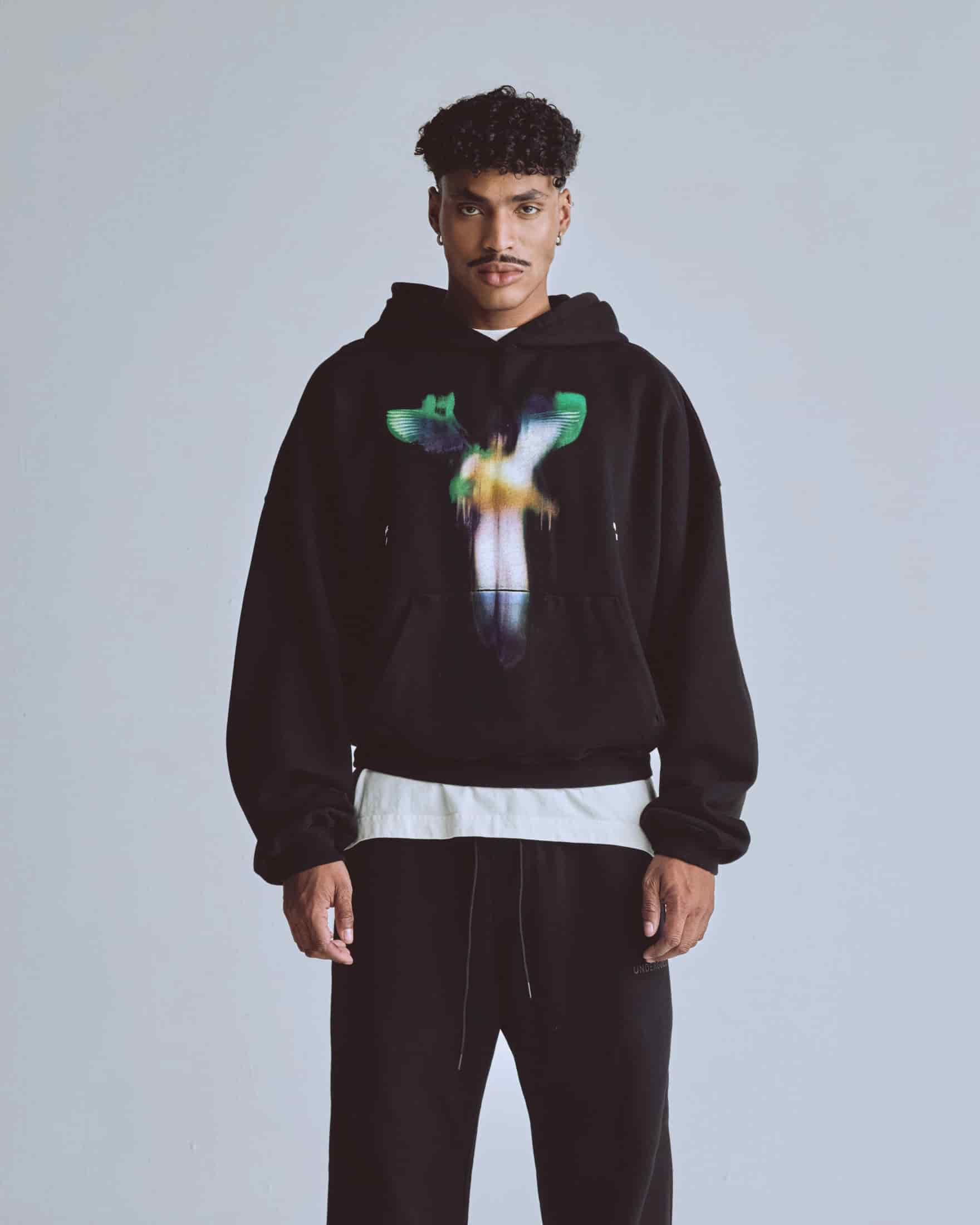 Capsule Angel Boxy Fit Hoodie Black - miniatura 2