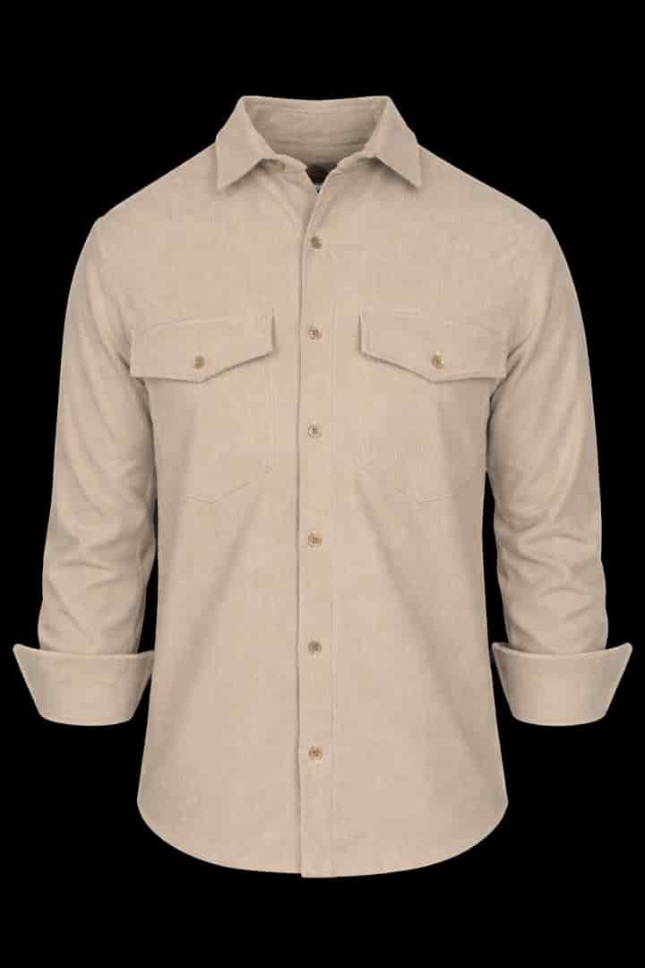 Camisa corduroy/pana café - miniatura 2