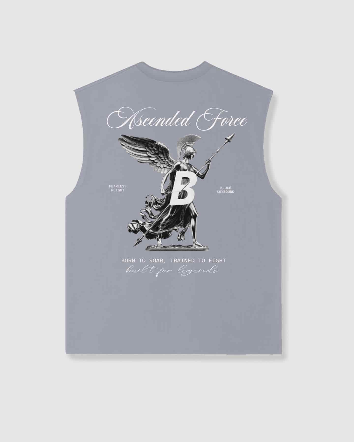 Oversized Sleeveless Ascended Force Grey - miniatura 1