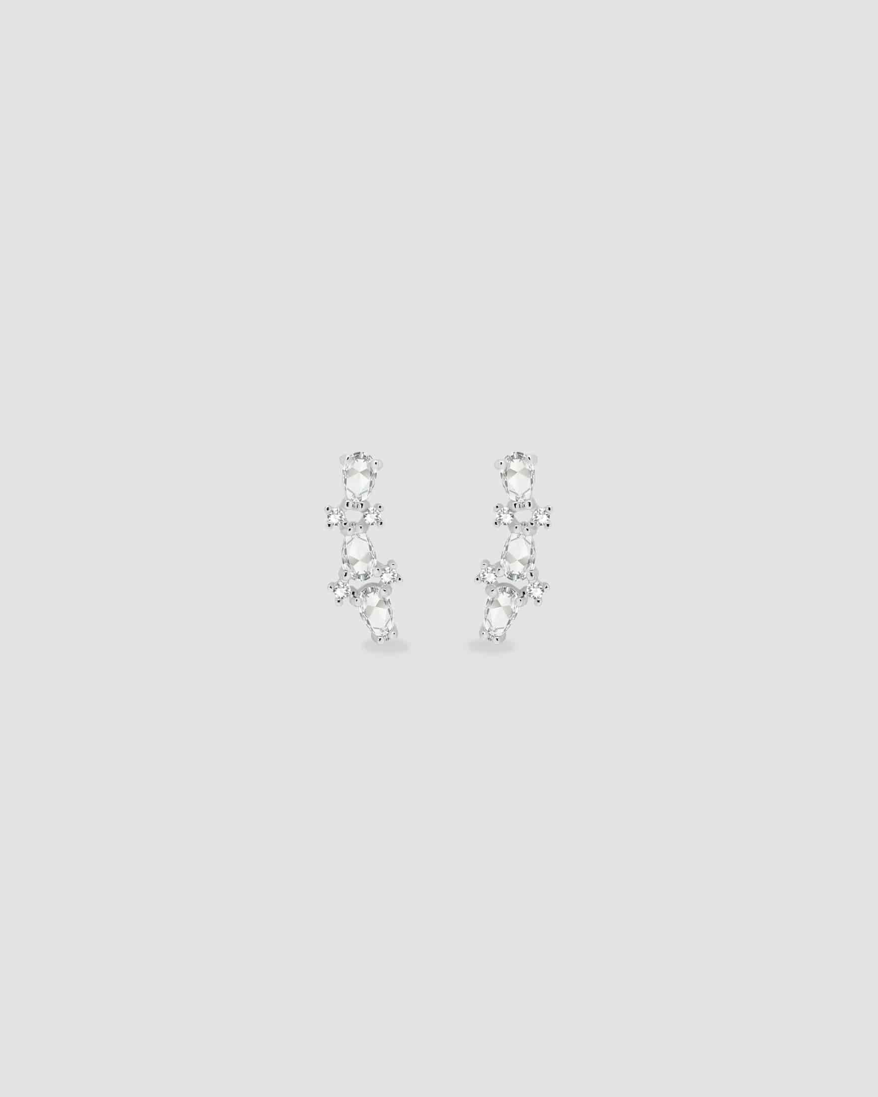 Aretes 3 Cristales Gota - miniatura 2