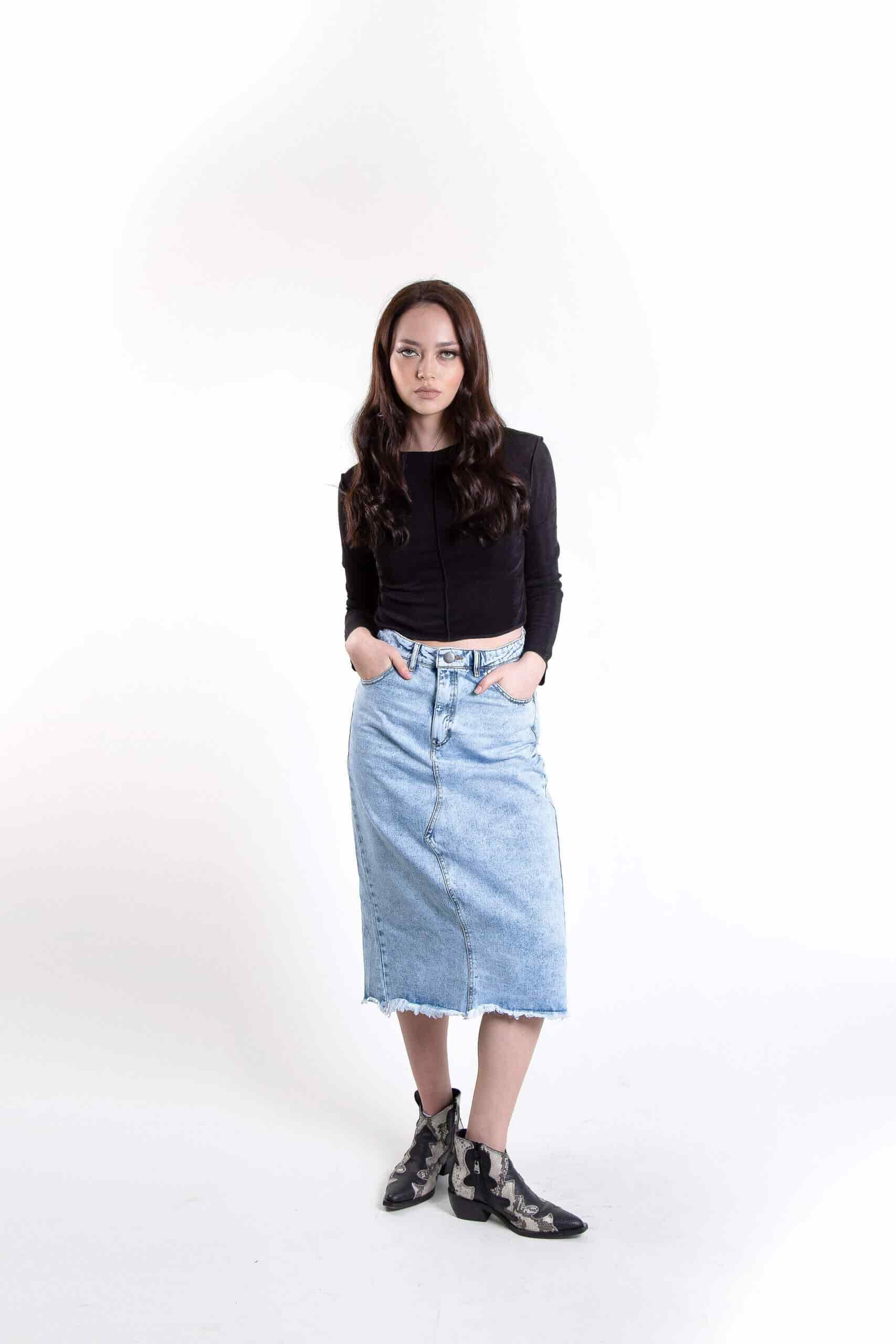 Falda Trendy Denim - miniatura 3