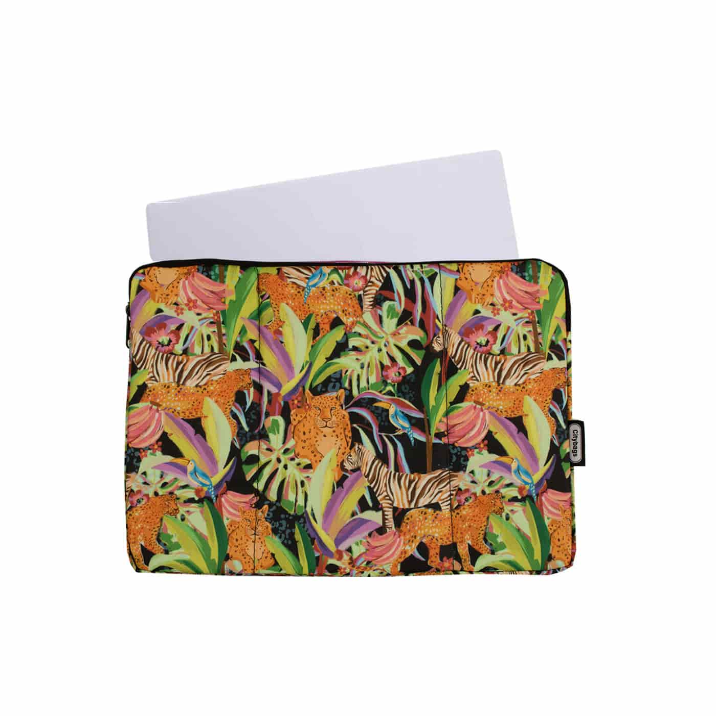 Estuche Laptop Pequeño Estampado Africa Citybags Multicolor 37x27x2cm - miniatura 1