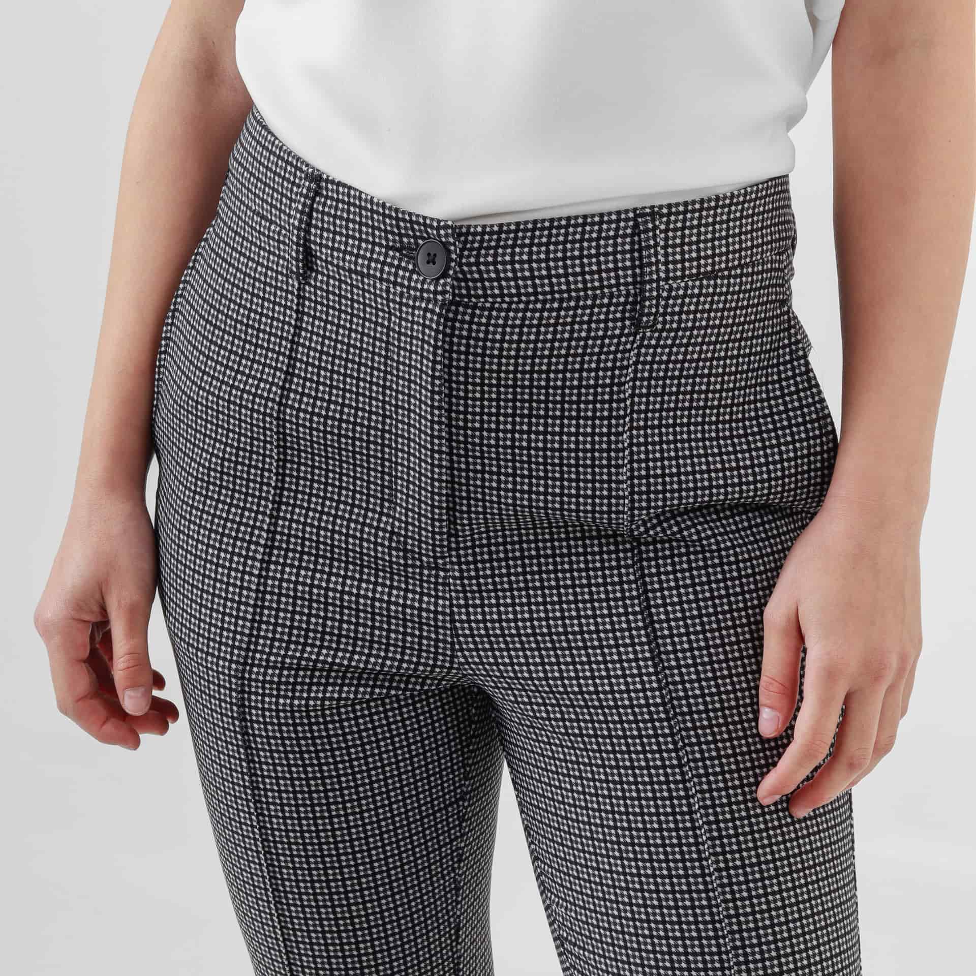 Pantalón estampado gallineto ajustado bota skinny - miniatura 2