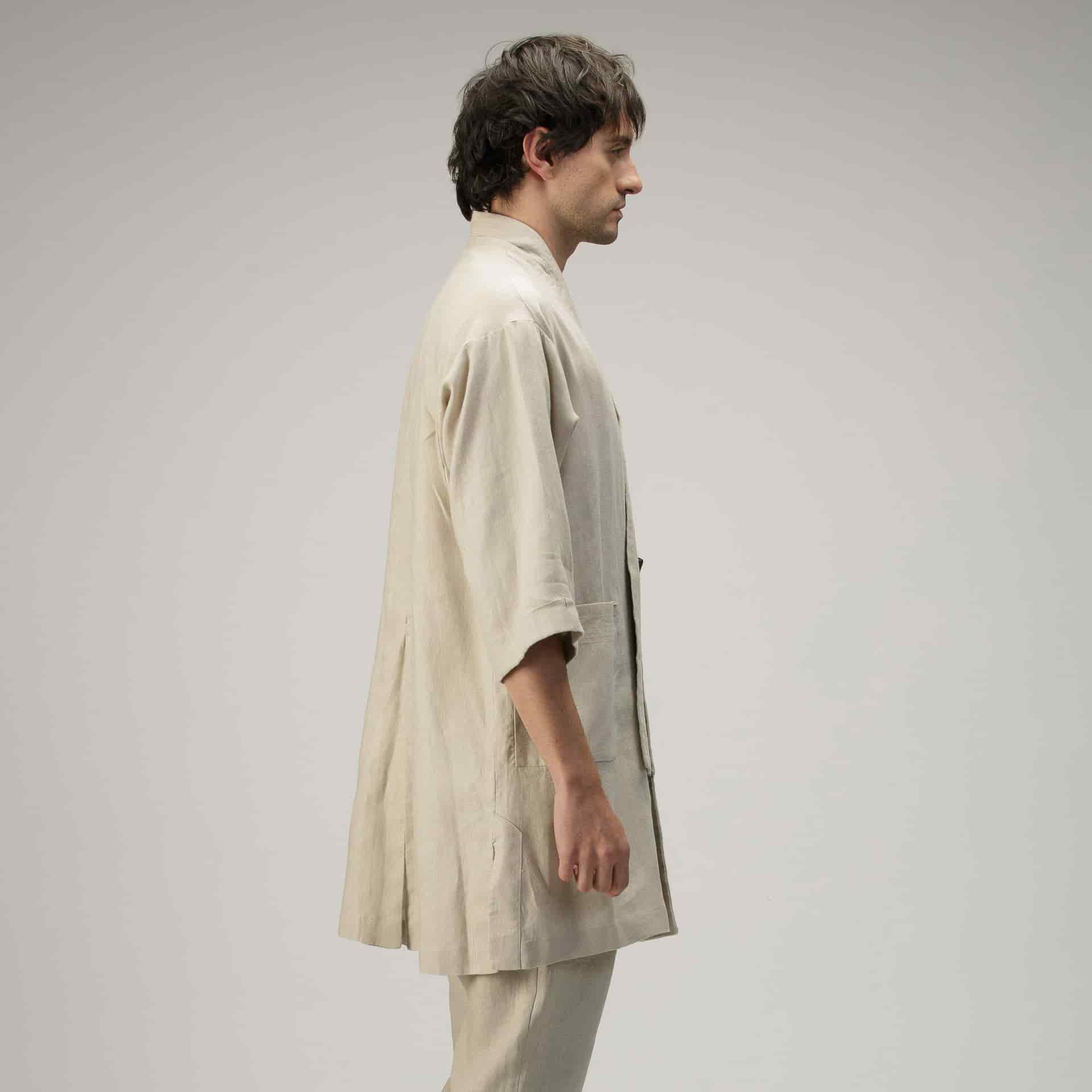 Kimono Cruzado - Natural - miniatura 4