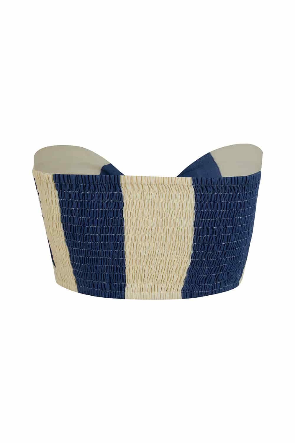 Crop top cleo azul ivory - miniatura 3