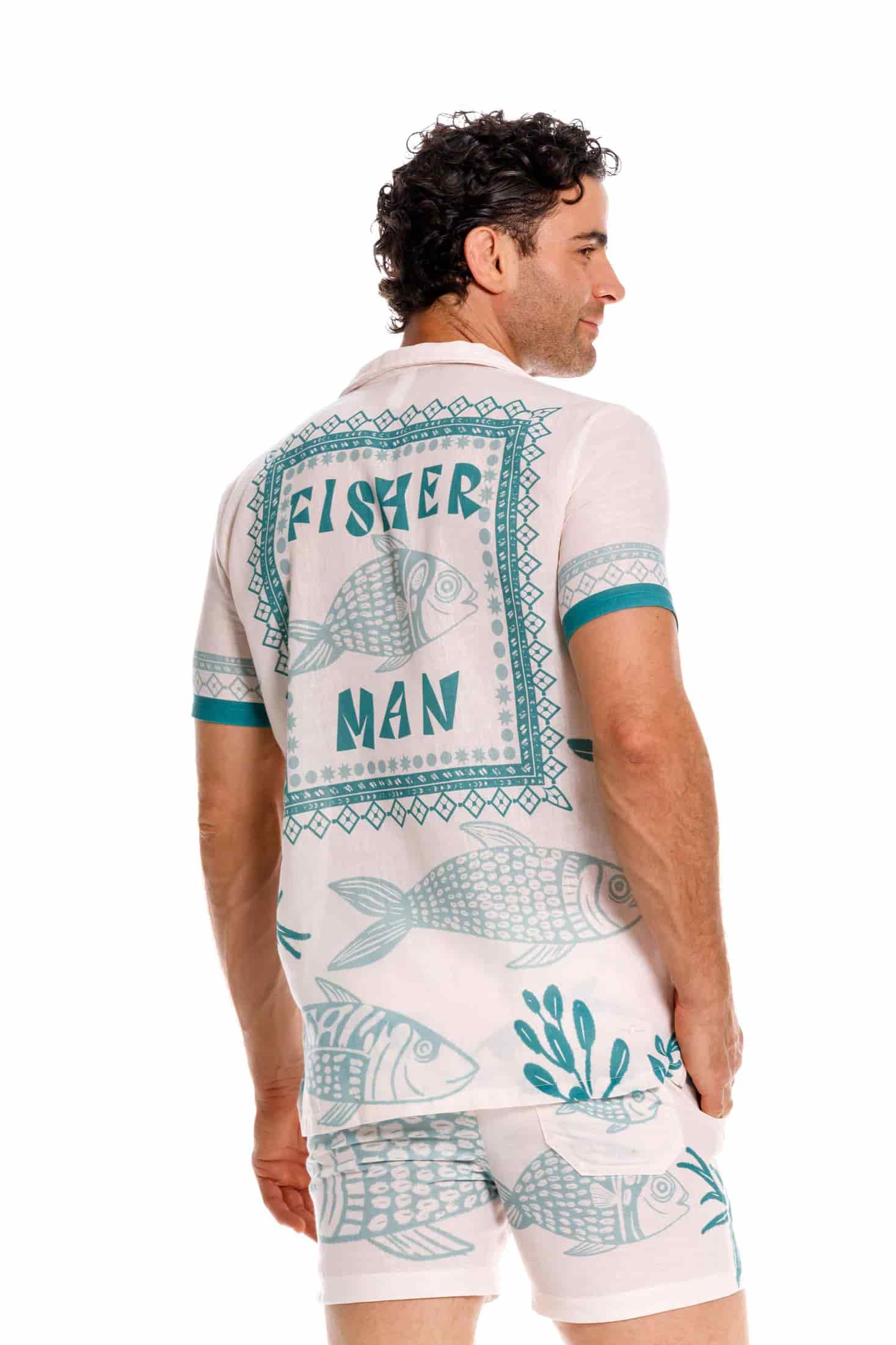 Camisa Hombre Fisherman Menta - miniatura 6