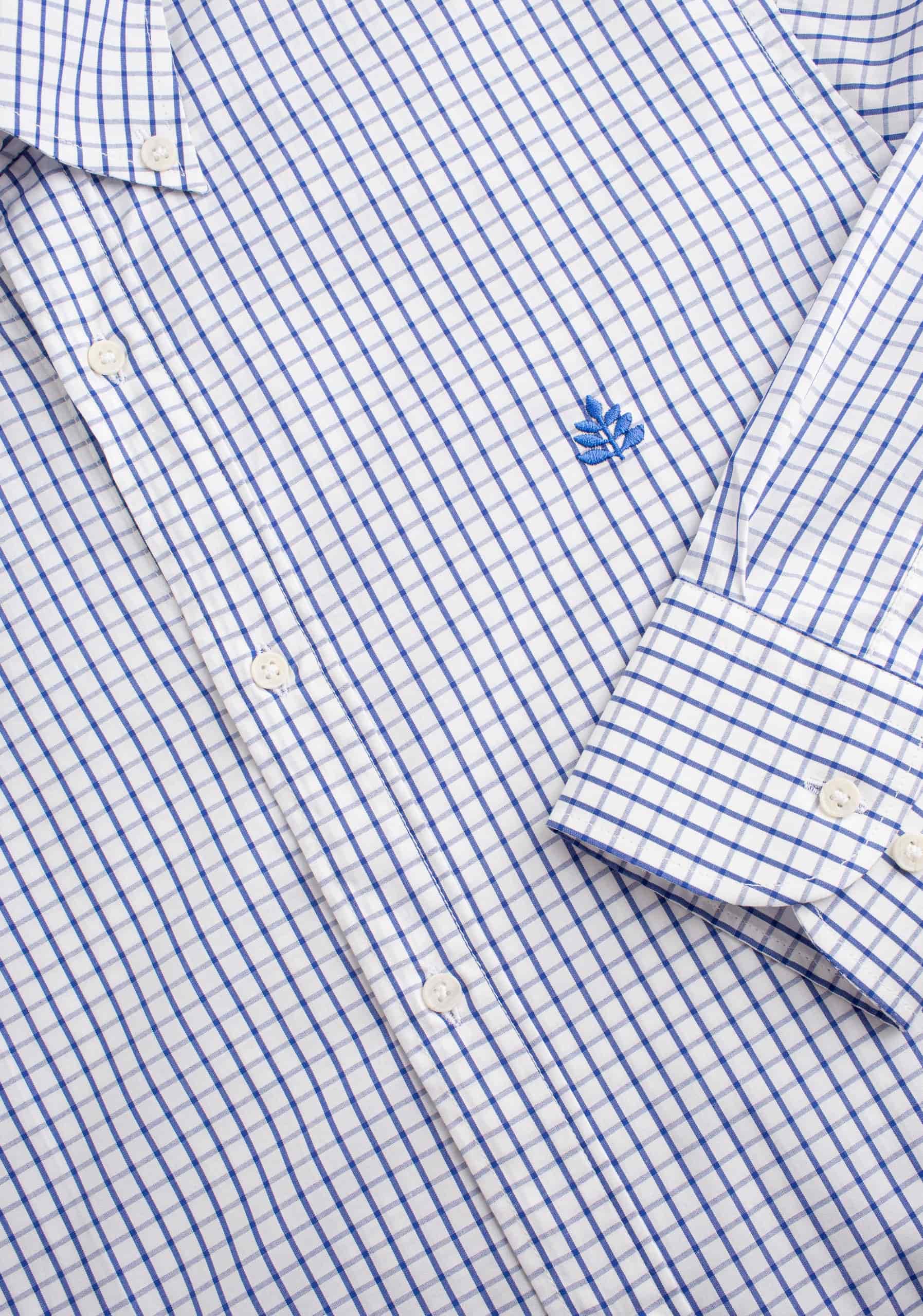 Camisa H CBD Cuadros Grd L-Azl Azul Osc - miniatura 3