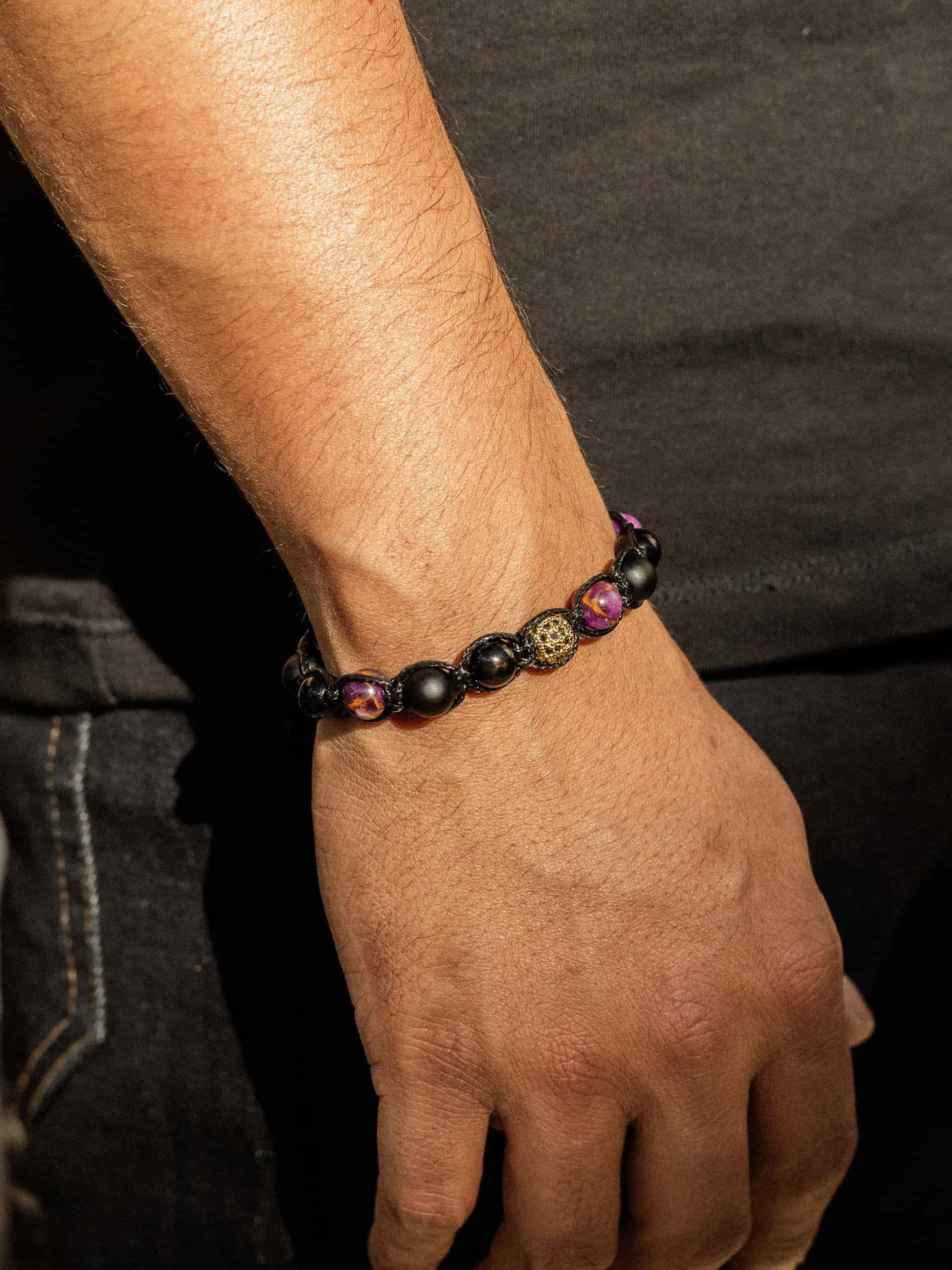 Brazalete Broncita Onyx 8mm - miniatura 3