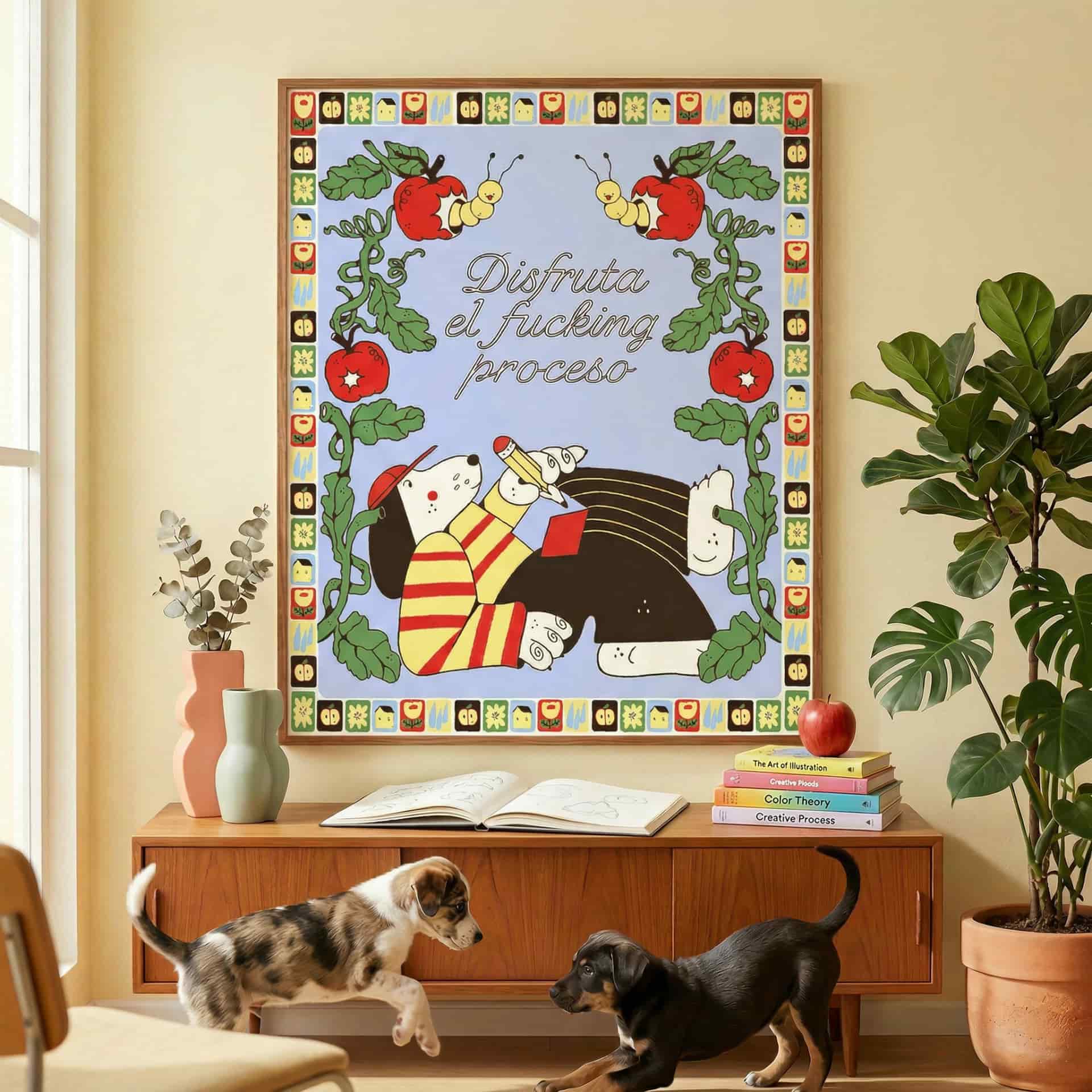 🍎✏️ Póster Disfruta el fucking proceso - miniatura 1