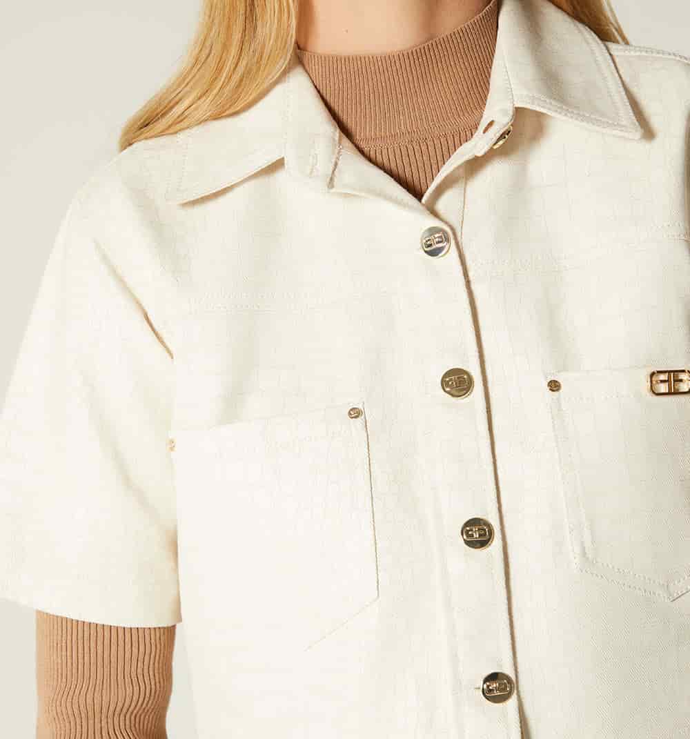 Blusa boxy croco - miniatura 3