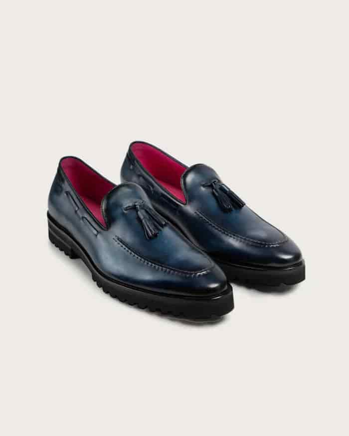 Mocasín Venetto Azul Suela Ultraliviana - miniatura 2