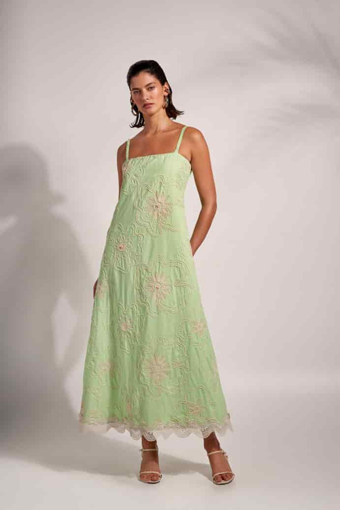 ISORA MAXI DRESS GREEN - miniatura 1