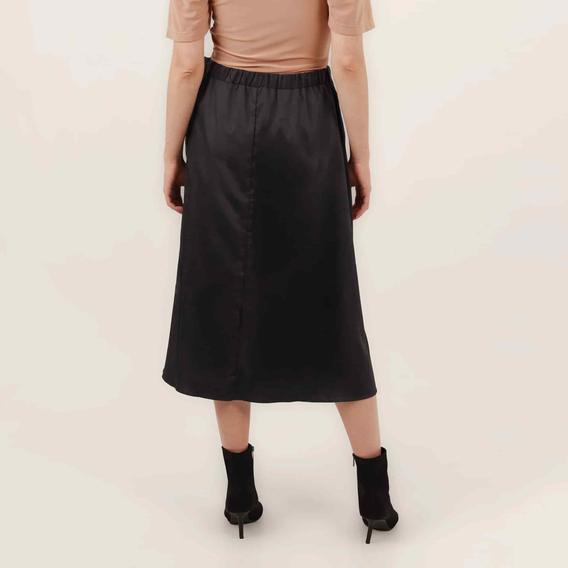 Falda midi evasé con lazo - miniatura 10