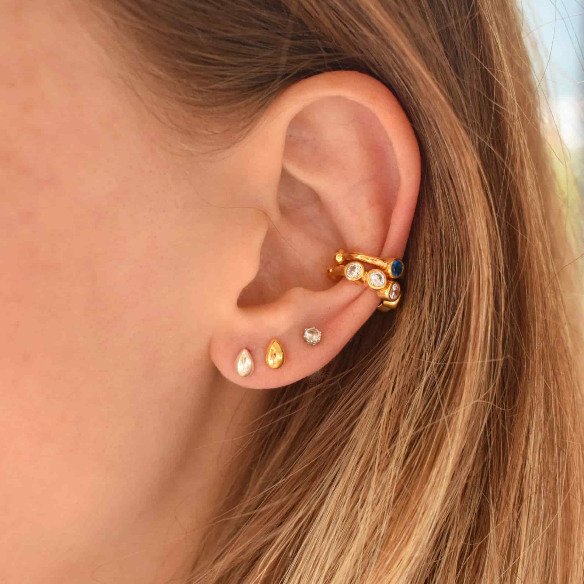 Ear Cuff Circones Azul - miniatura 2