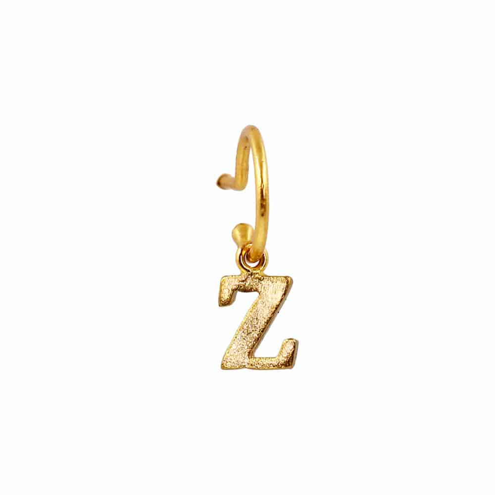 PreOrder Baby Hoops 9mm Letra Gold - miniatura 23