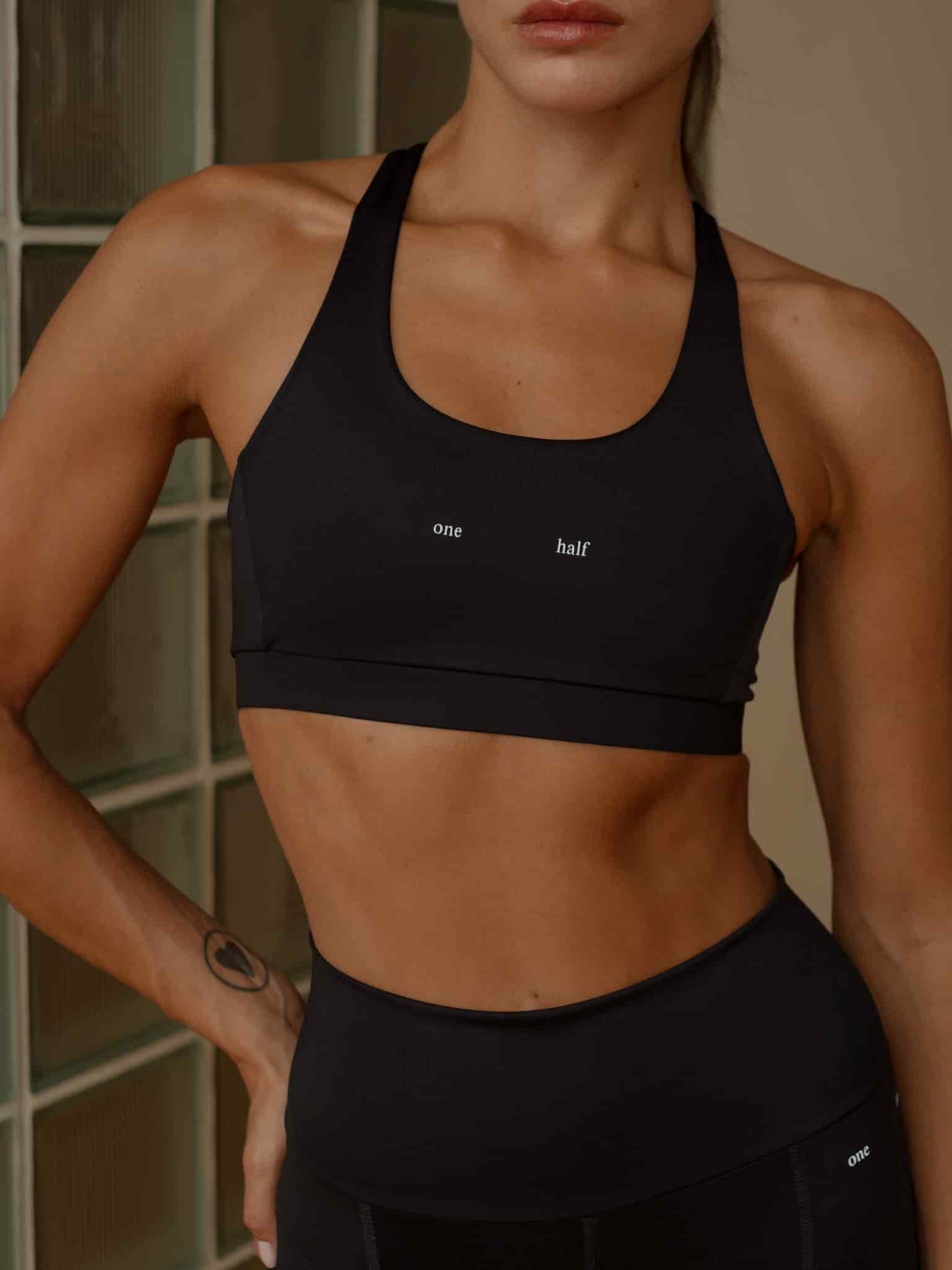 HIKING CROP TOP - BLACK - miniatura 1