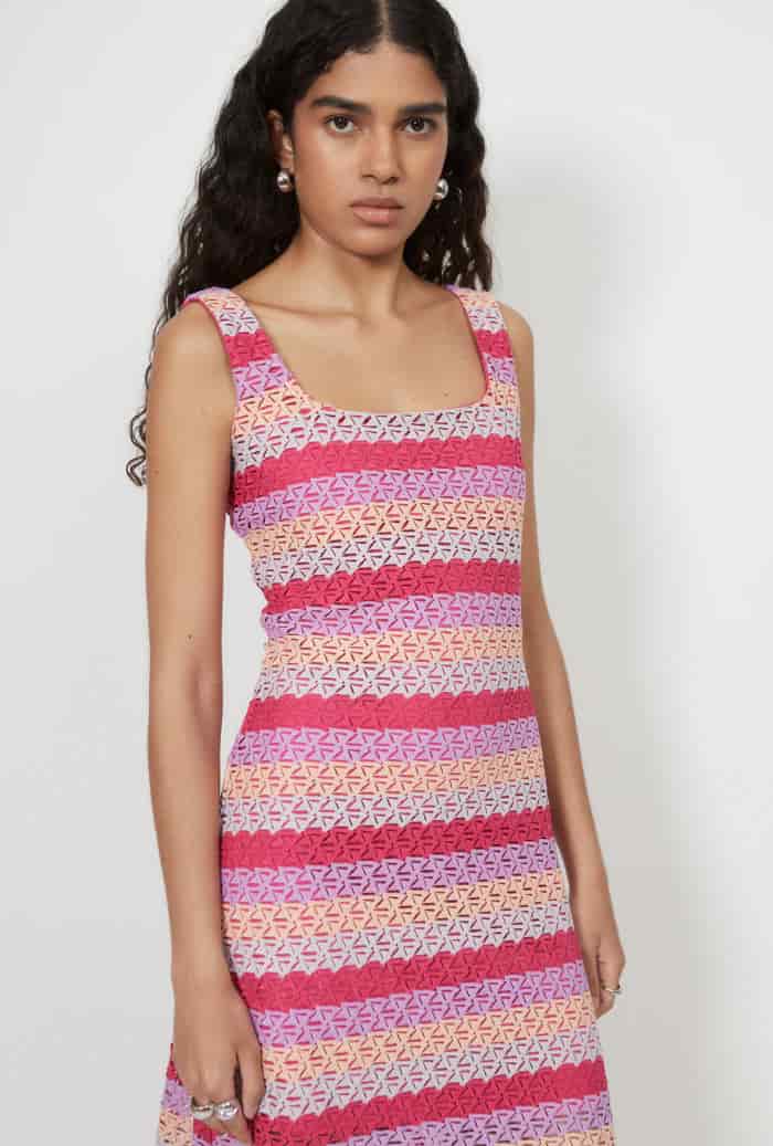 PALMARITO MAXI DRESS RASPBERRY - miniatura 3