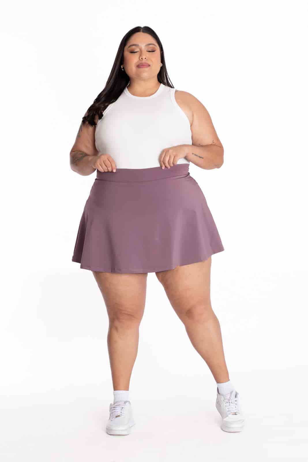 Falda Short Serena Morado - miniatura 3