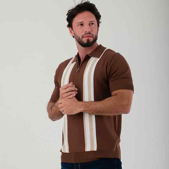 SUETER TIPO POLO MODA TEJIDO HOMBRE - miniatura 4