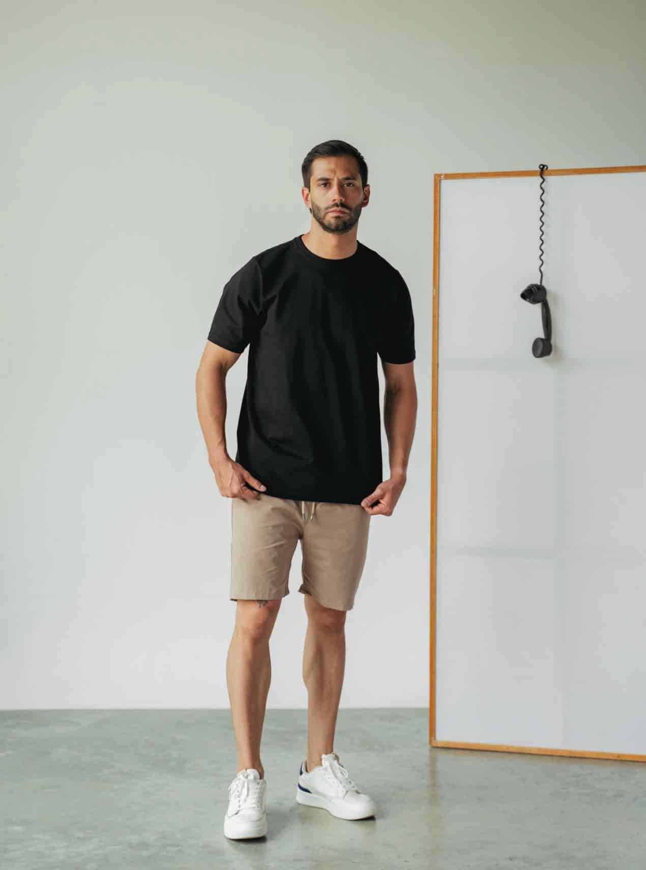 Camiseta Hombre Regular Fit - Negra - miniatura 2
