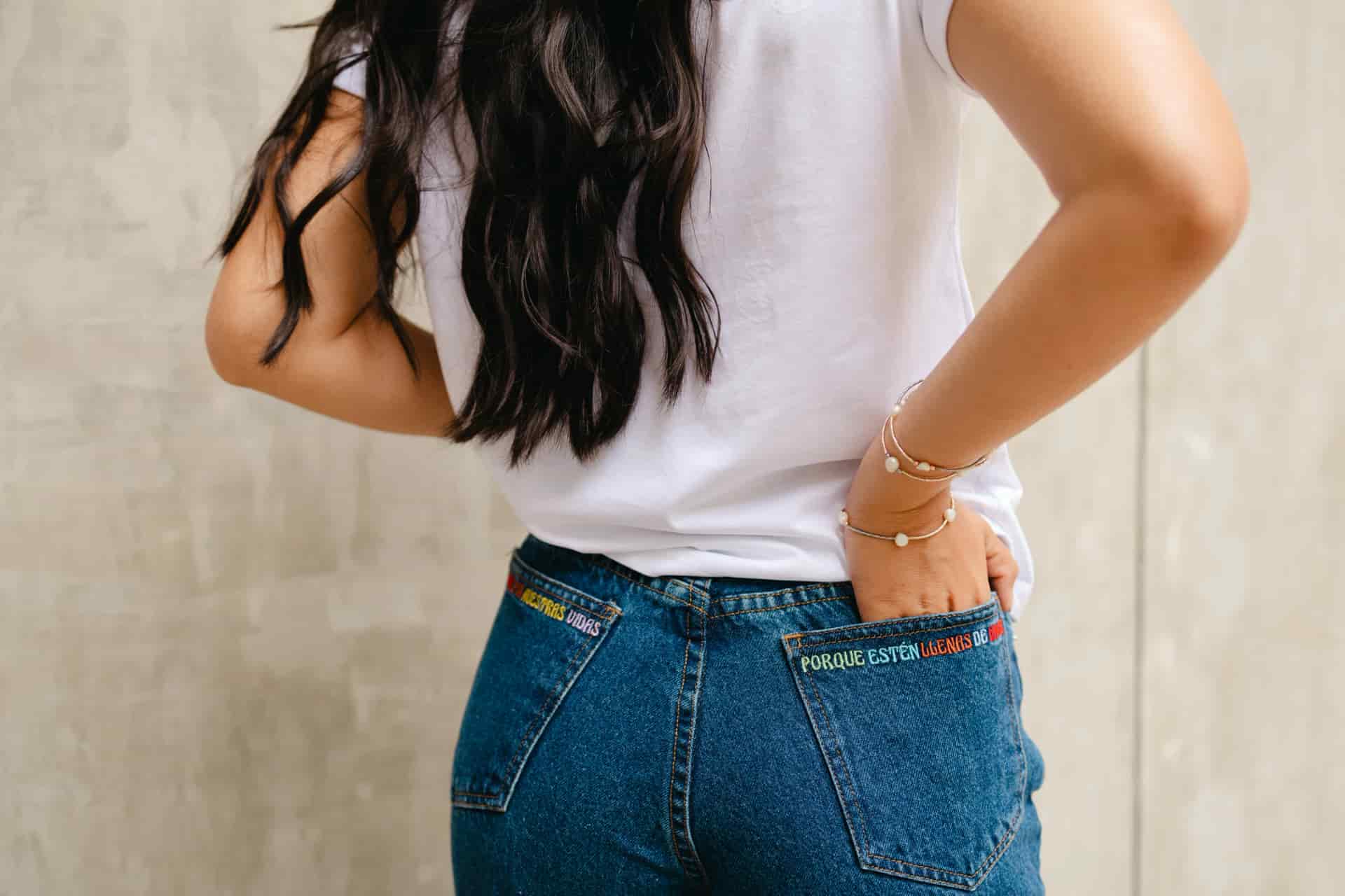 Amor De Primavera Embroidered Jeans - miniatura 3