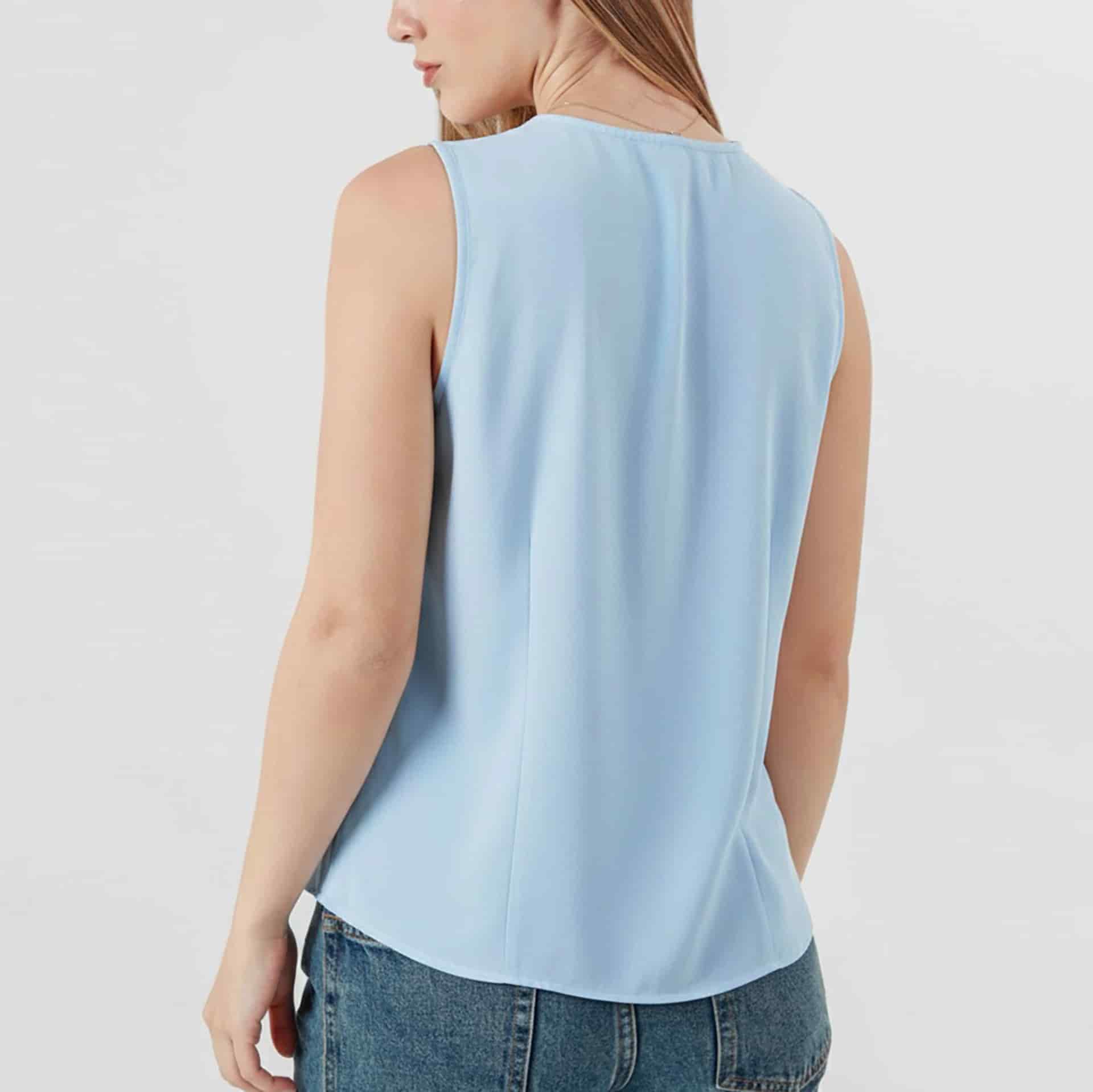 Blusa Cuello V Manga Sisa - miniatura 12