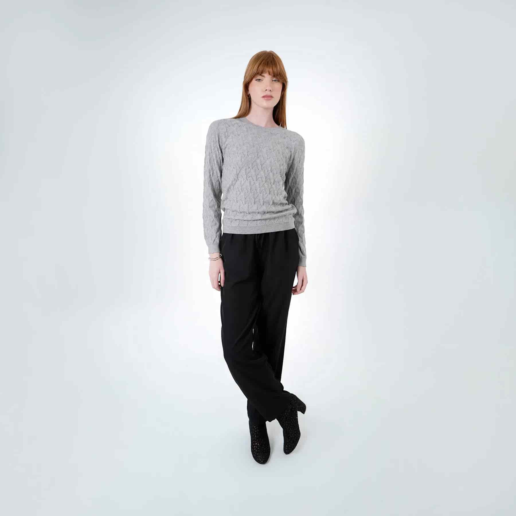 Sweater Cuello V Manga Larga - miniatura 7