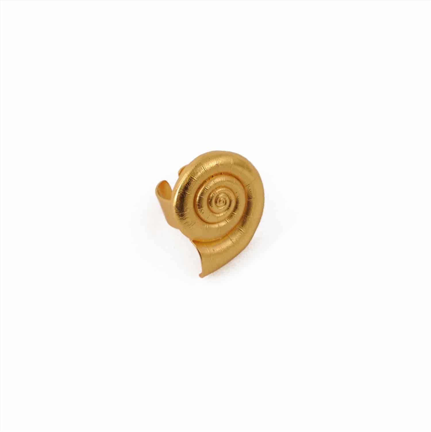 Anillo caracol Refugio dorado - miniatura 1