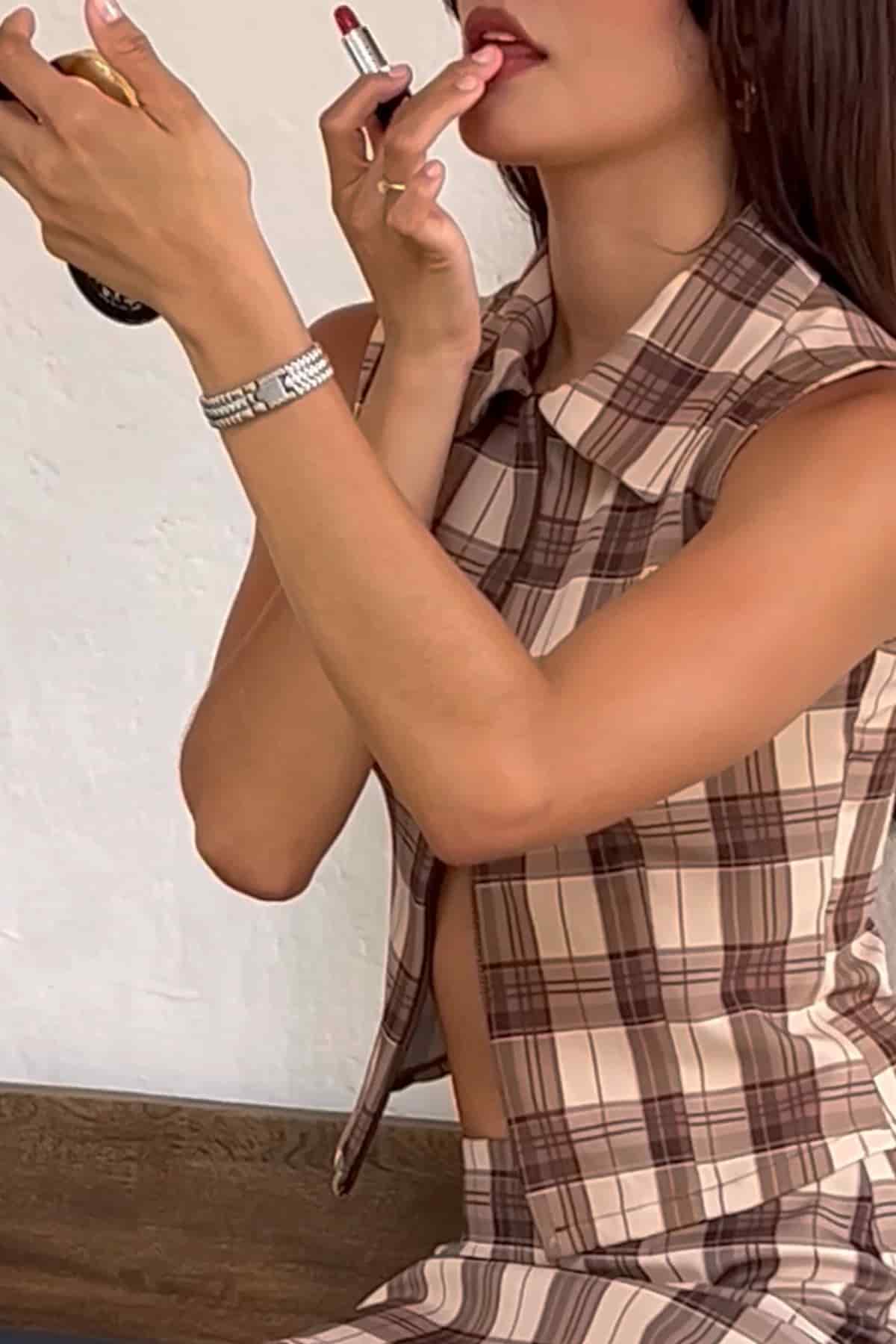 Zip Top in 90’s Plaid - miniatura 3
