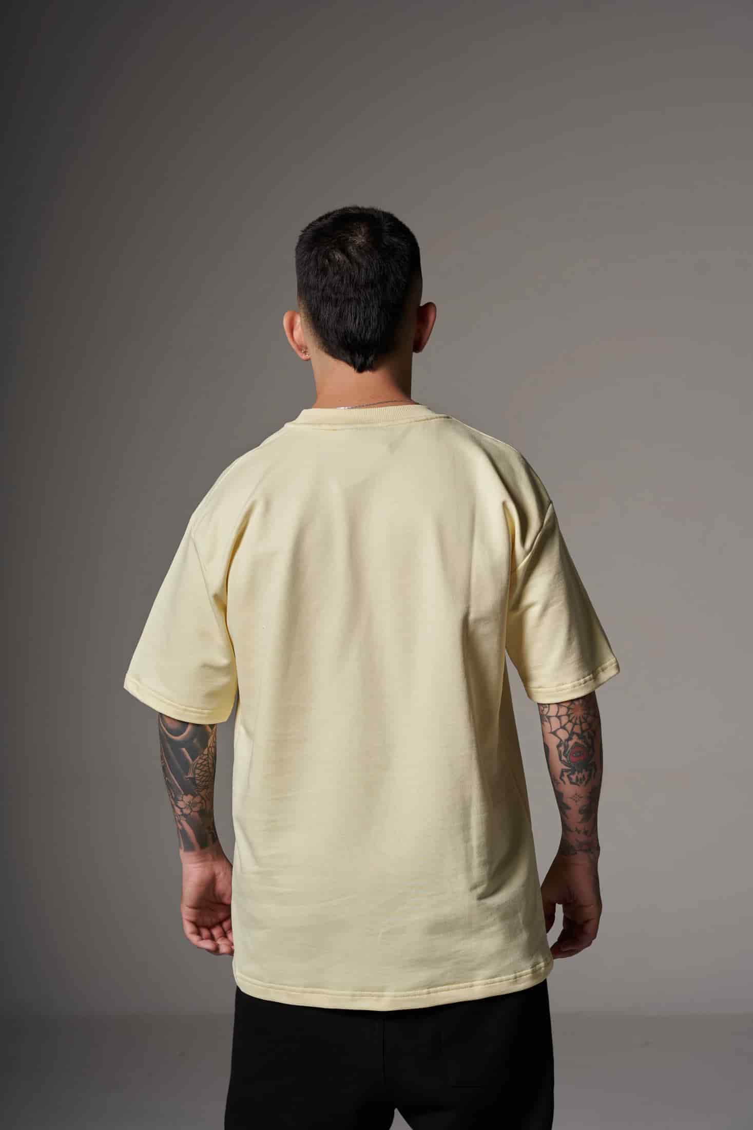 CAMISETA 300 GRAMOS 100% ALGODÓN AMARILLA - miniatura 3