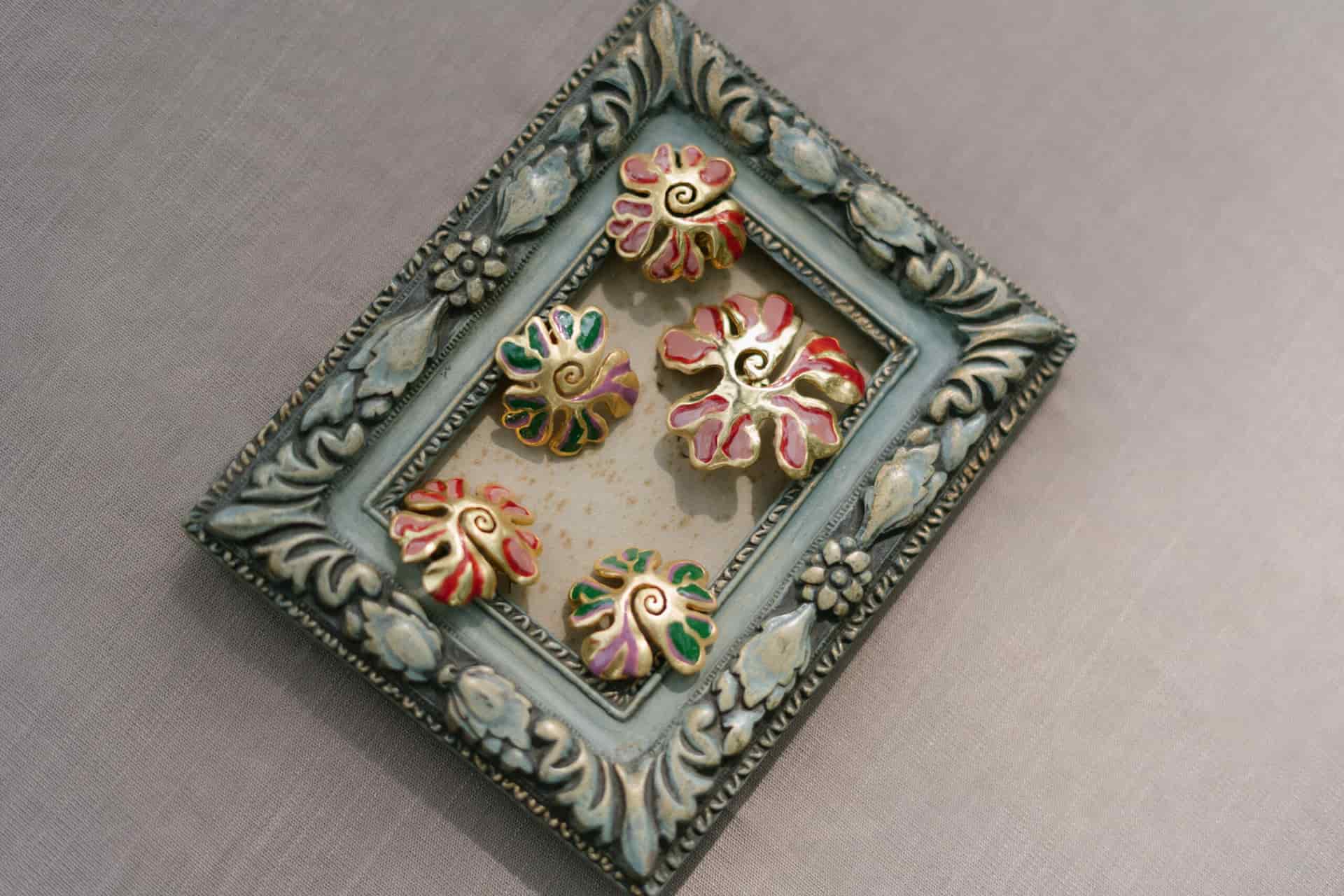 TERRACOTTA AURORA SPIRAL EARRINGS - miniatura 1