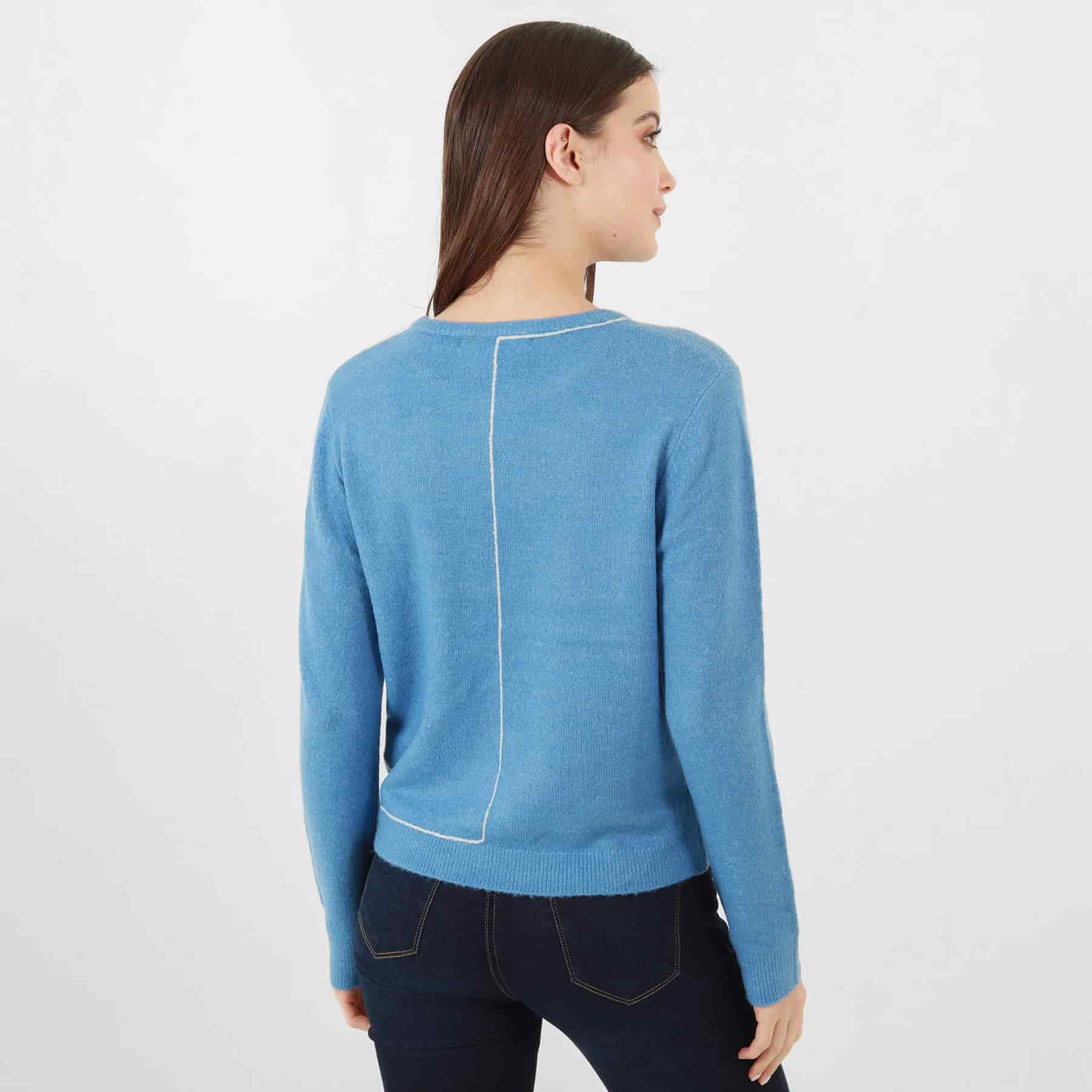 Sweater Cuello Redondo Manga Larga - miniatura 5