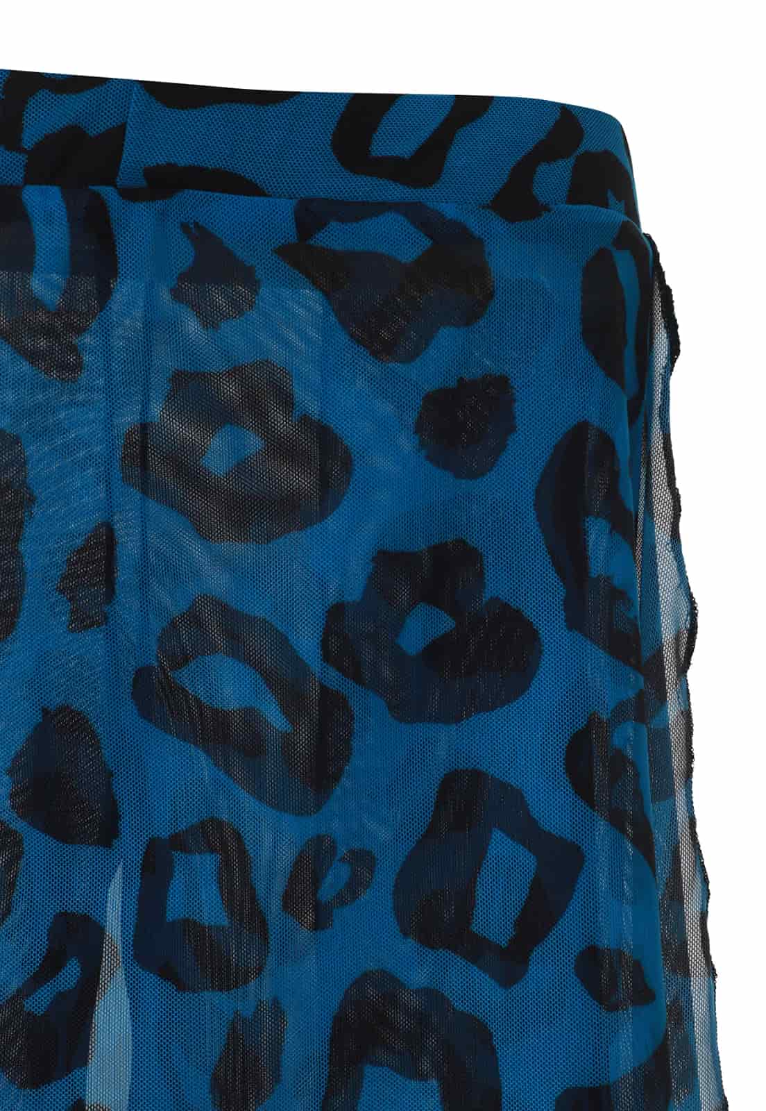 Blue Black Leopard Mesh Pant - miniatura 3