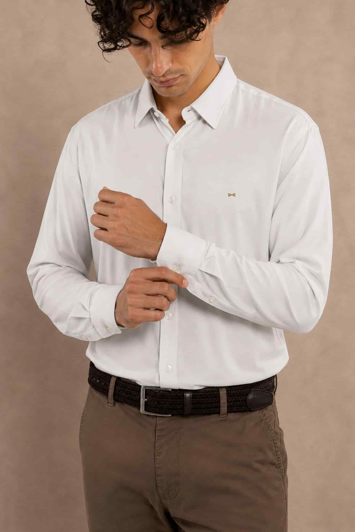 Camisa Performance Oxford Blanca - miniatura 3