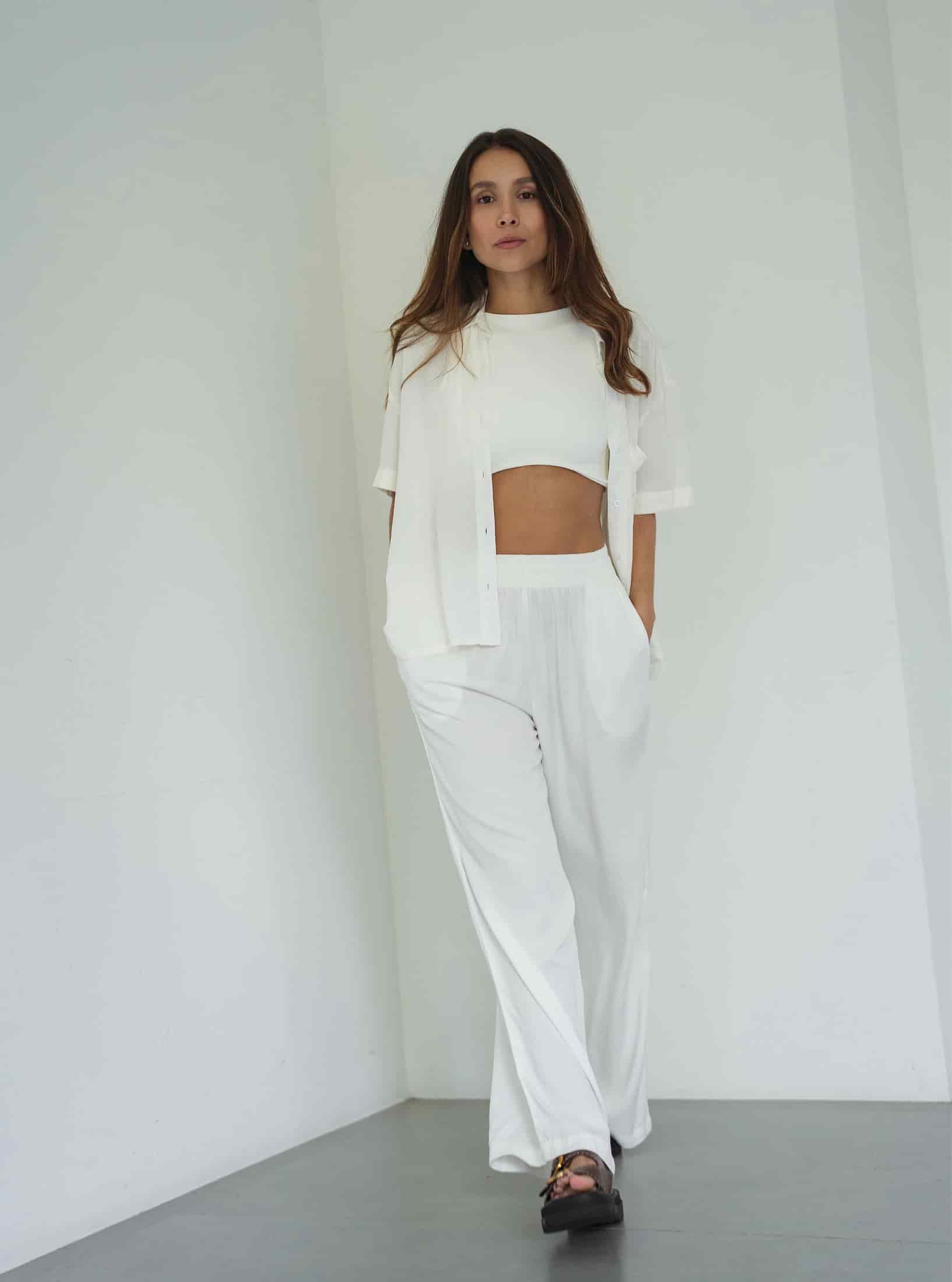 Set Breezy Creamy Palazzo - miniatura 1