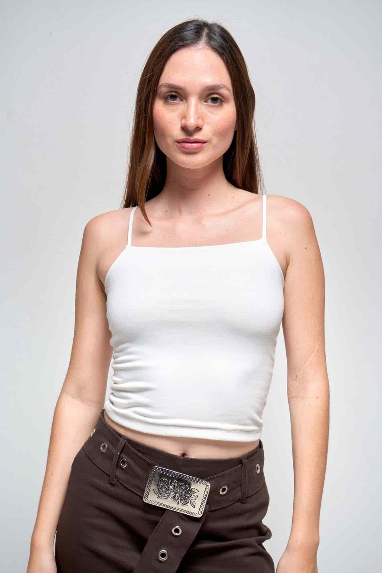 NEOMI WHITE BASIC TOP - miniatura 4