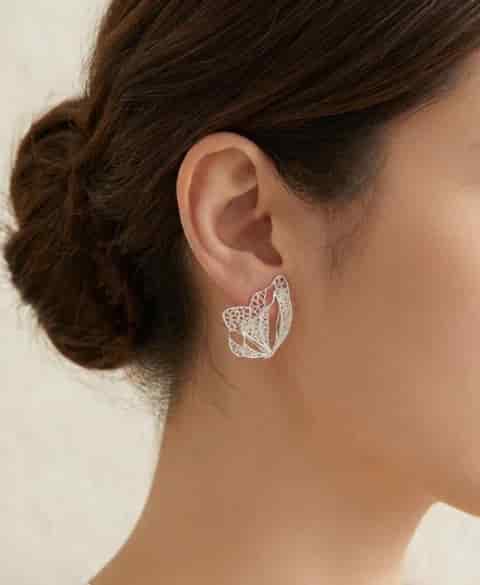 Maxi Aretes Petalos en filigrana - miniatura 1