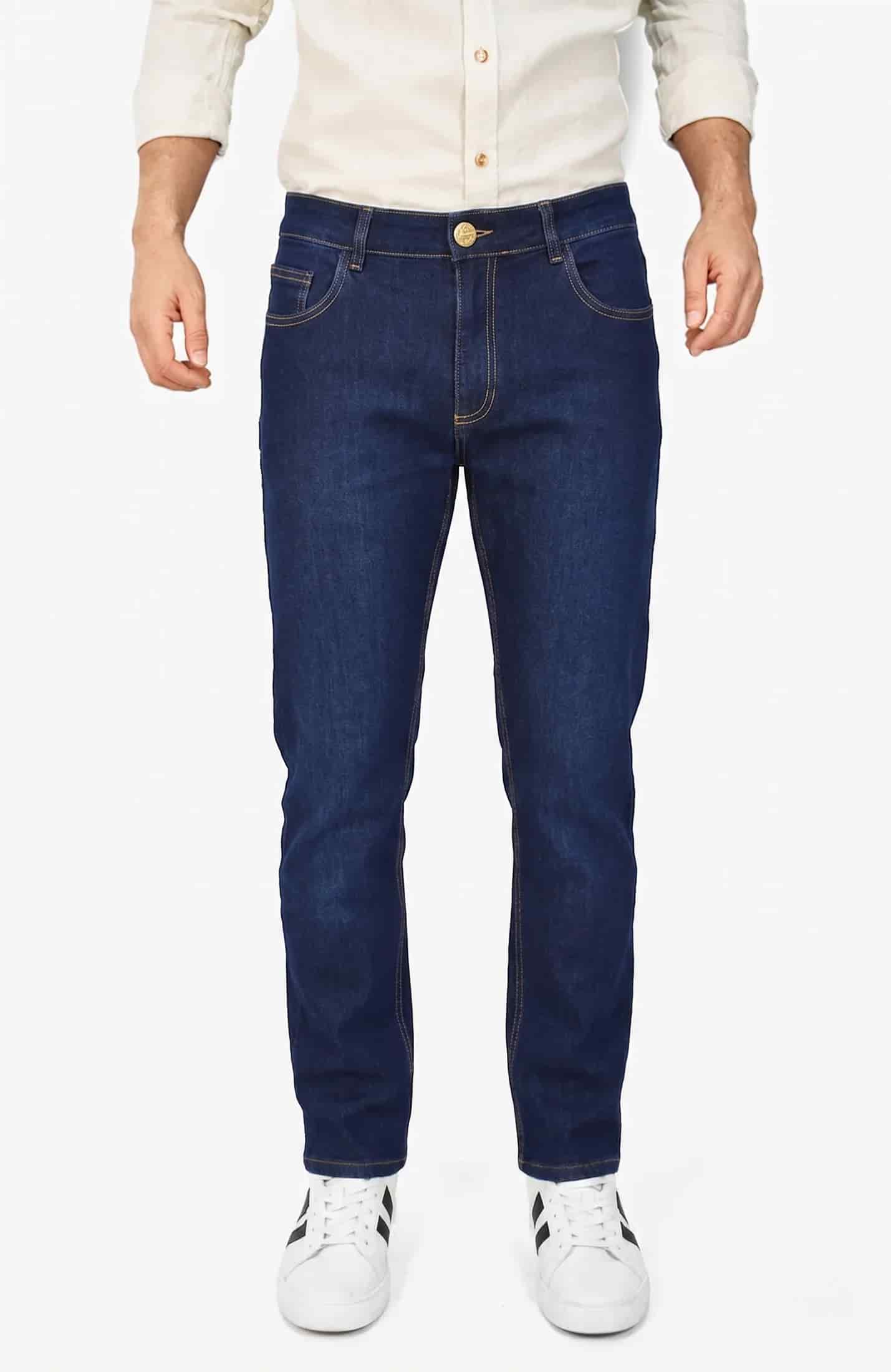 JEAN REGULAR AZUL PARA HOMBRE - miniatura 2