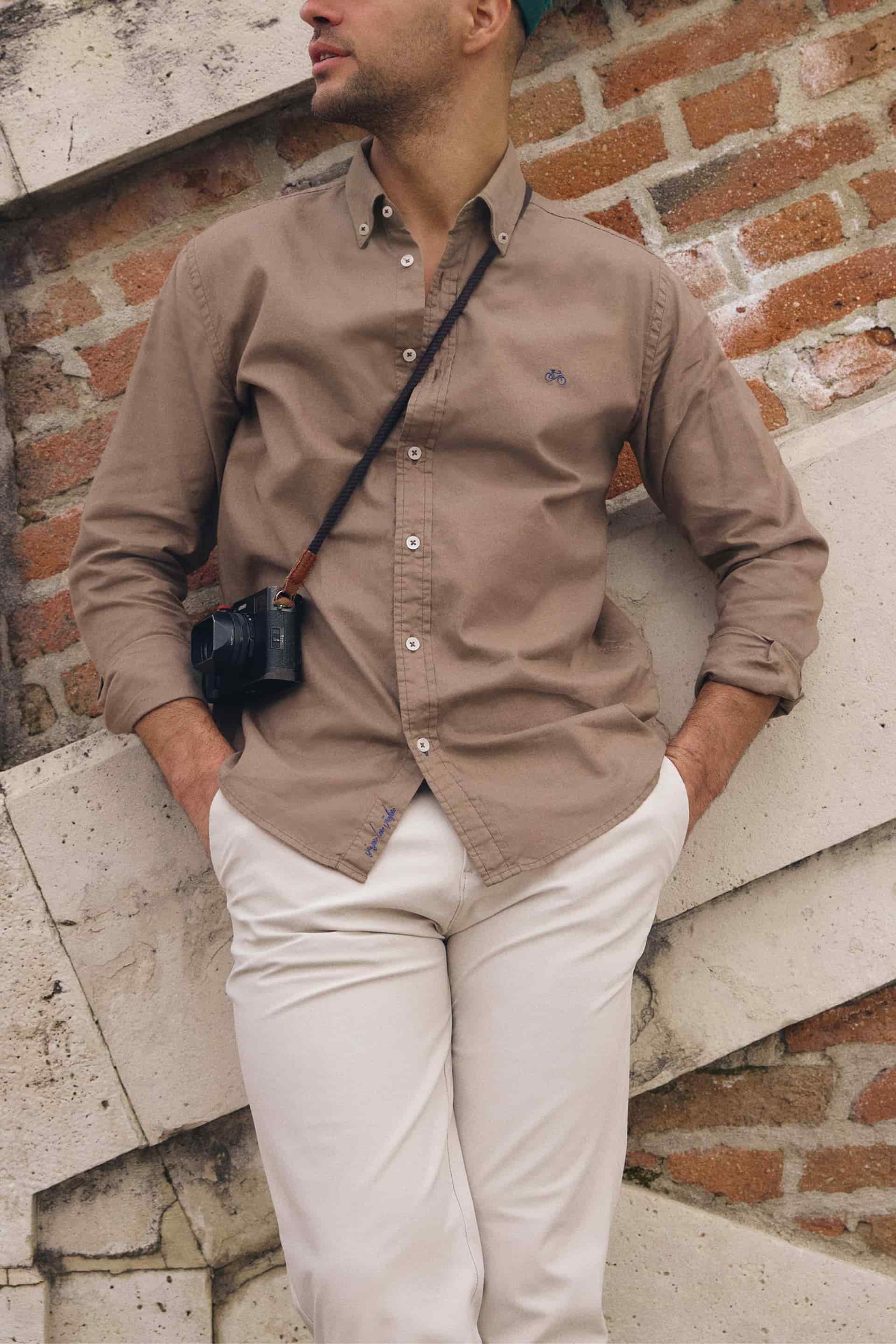 CAMISA OXFORD MOCHA - miniatura 3