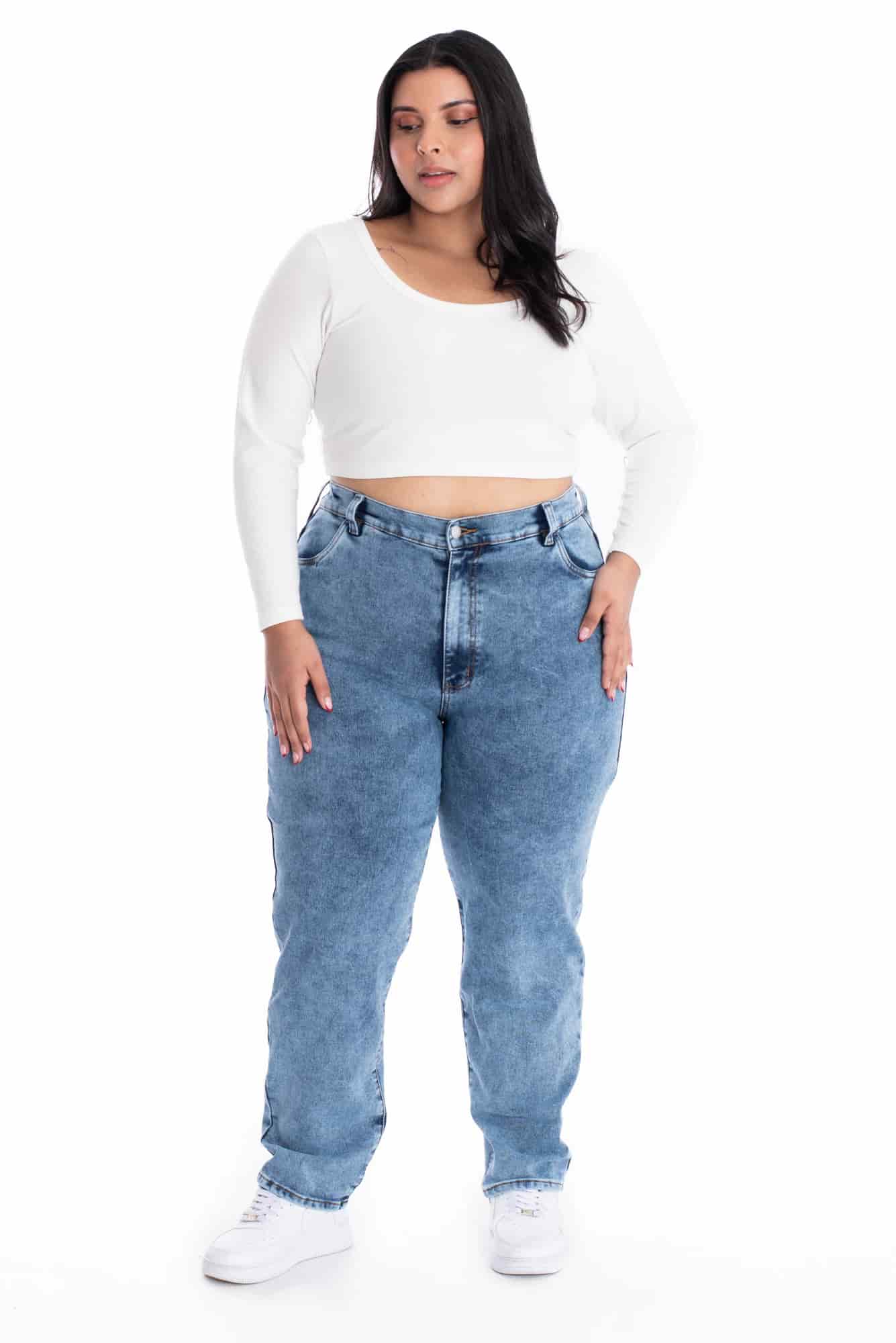 Jean Mom Azul Medio 401 - miniatura 8