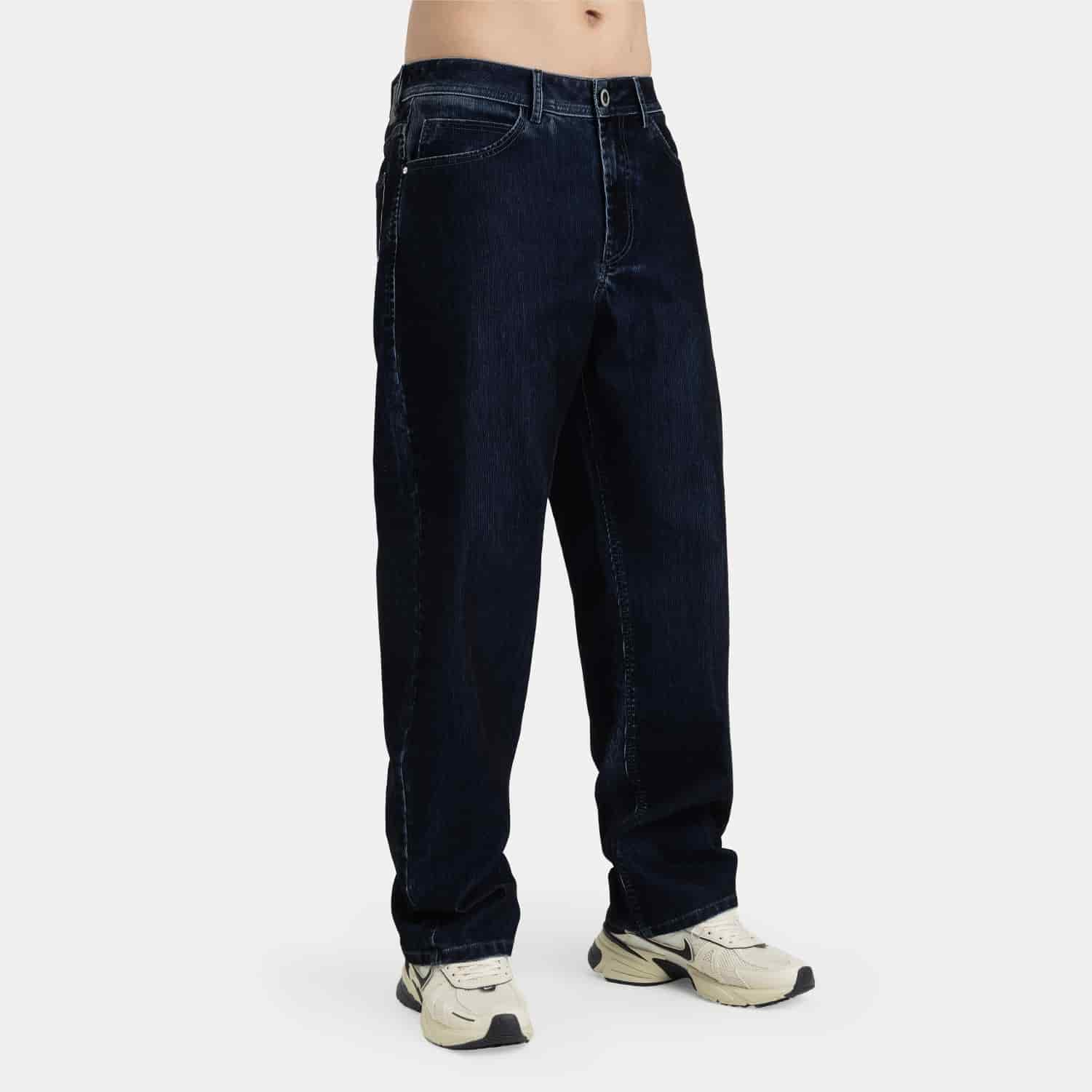 Corduroy Touch Denim Relaxed Fit Azul Oscuro - miniatura 5